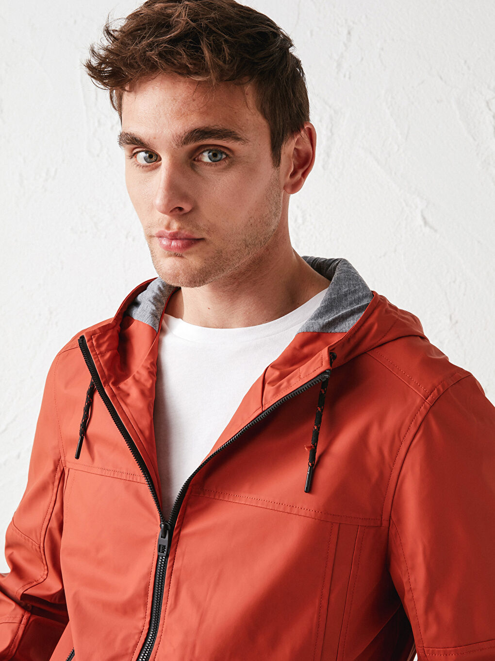 Hooded Slim Men's Jacket-1