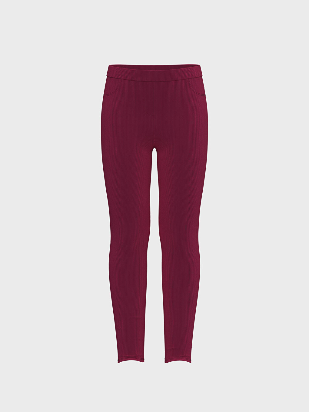 Elastic Waist Basic Velvet Girl Long Tights-1