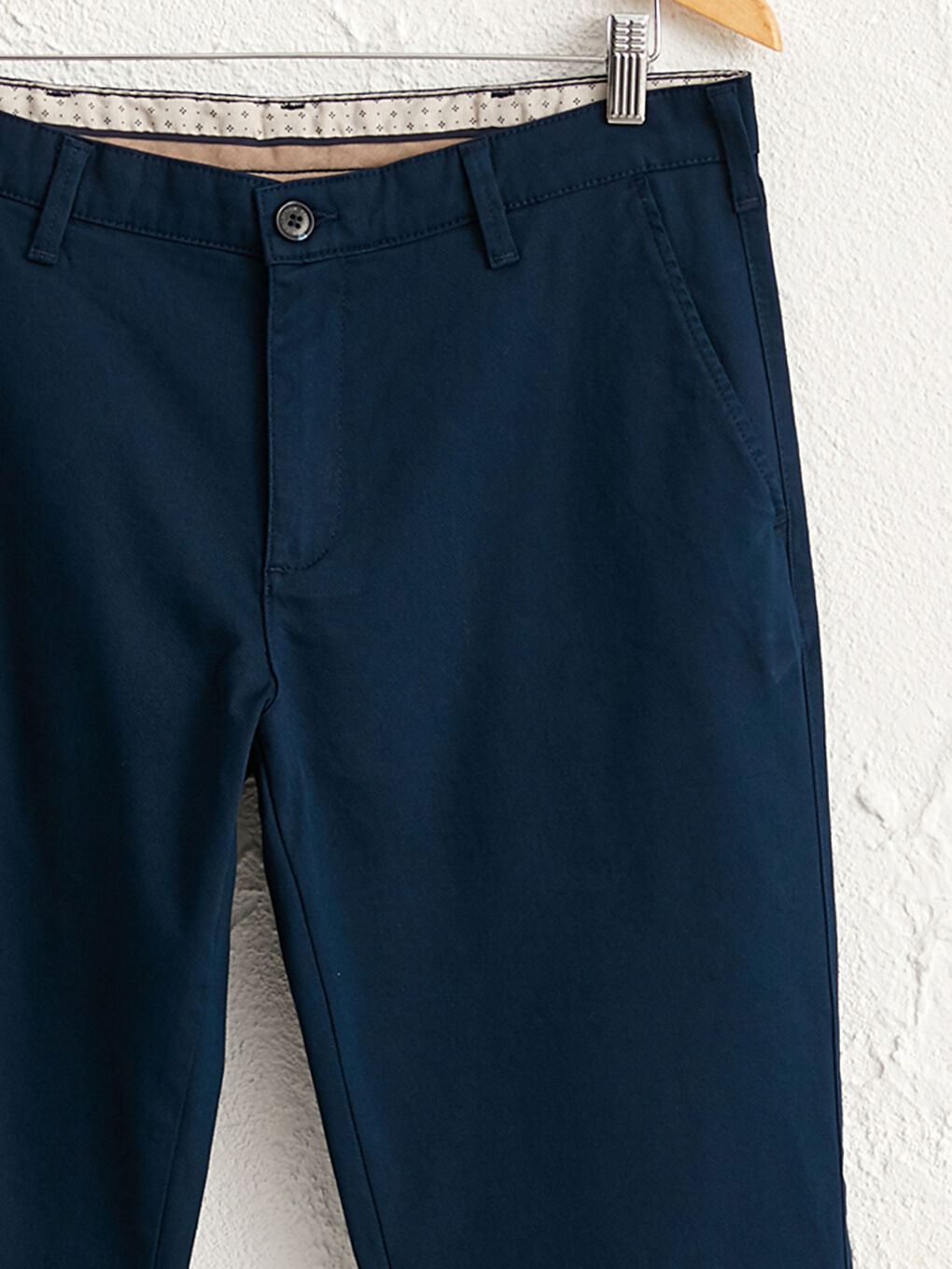 Regular Fit Textured Trousers-2