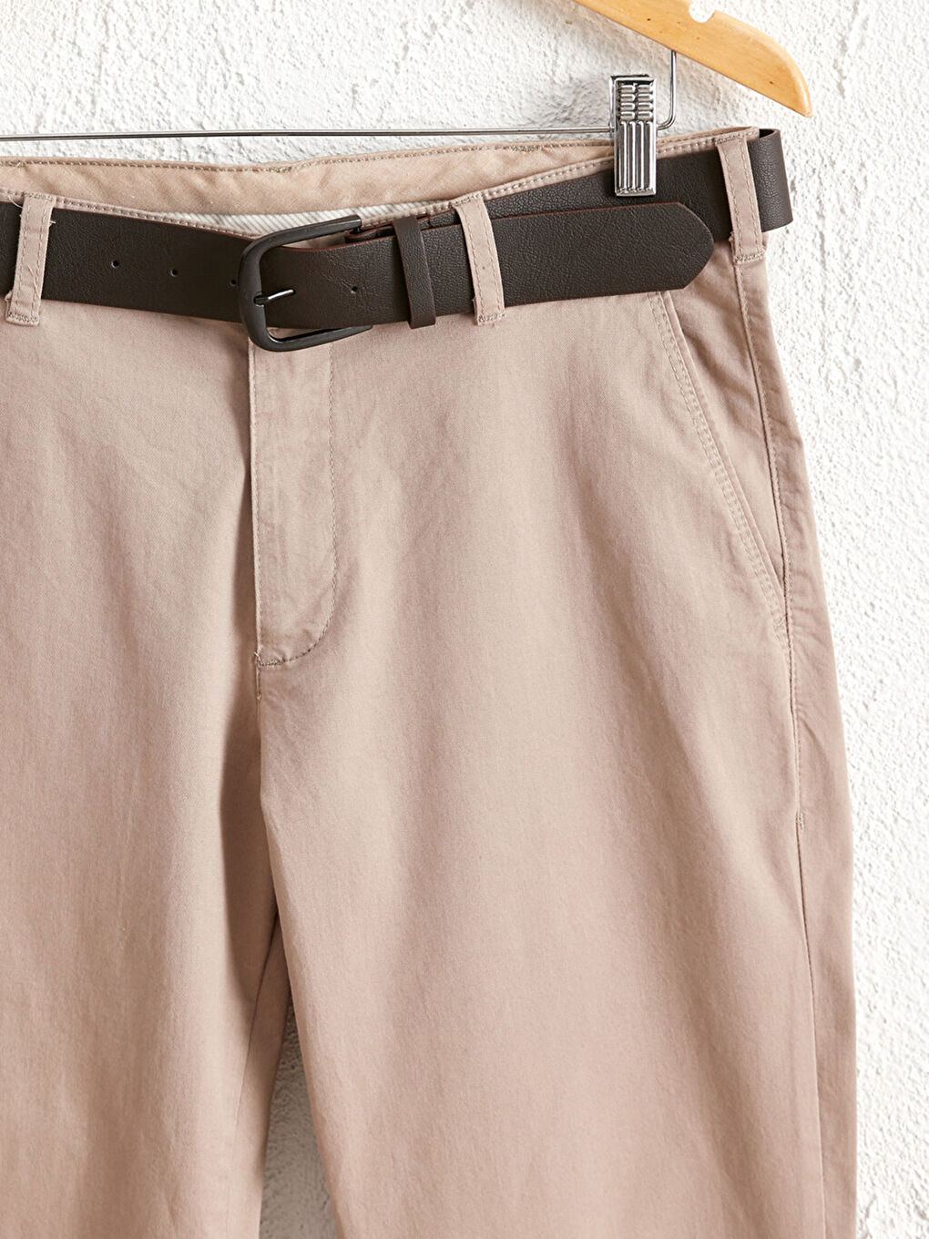 Standard Fit Gabardine Trousers-3