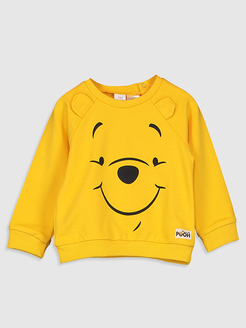 Sarı Erkek Bebek Winnie The Pooh Baskılı Takım-2