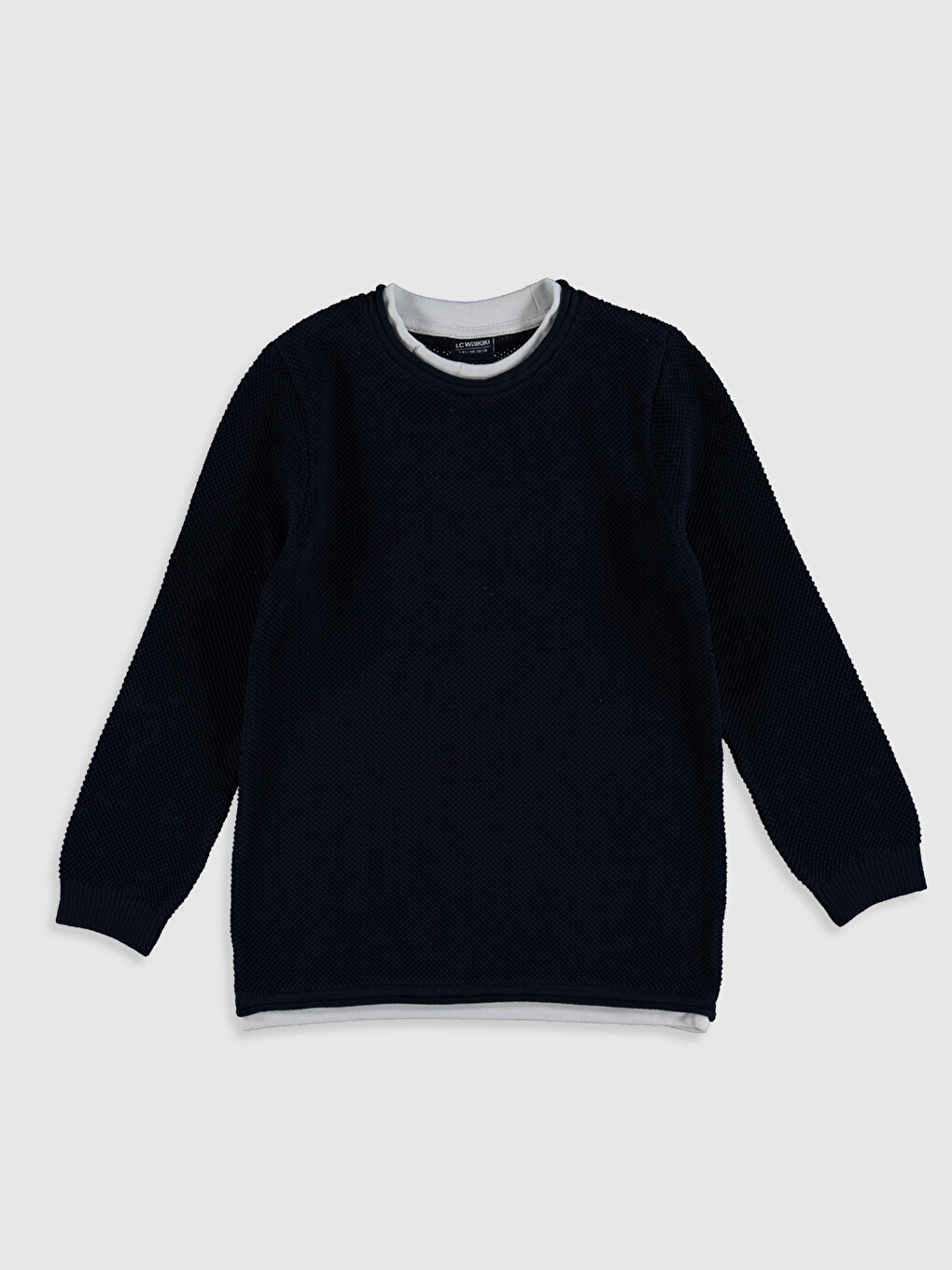 LCW Kids Bisiklet Yaka Uzun Kollu Erkek Çocuk Kazak - 0W1264Z4-J2Y