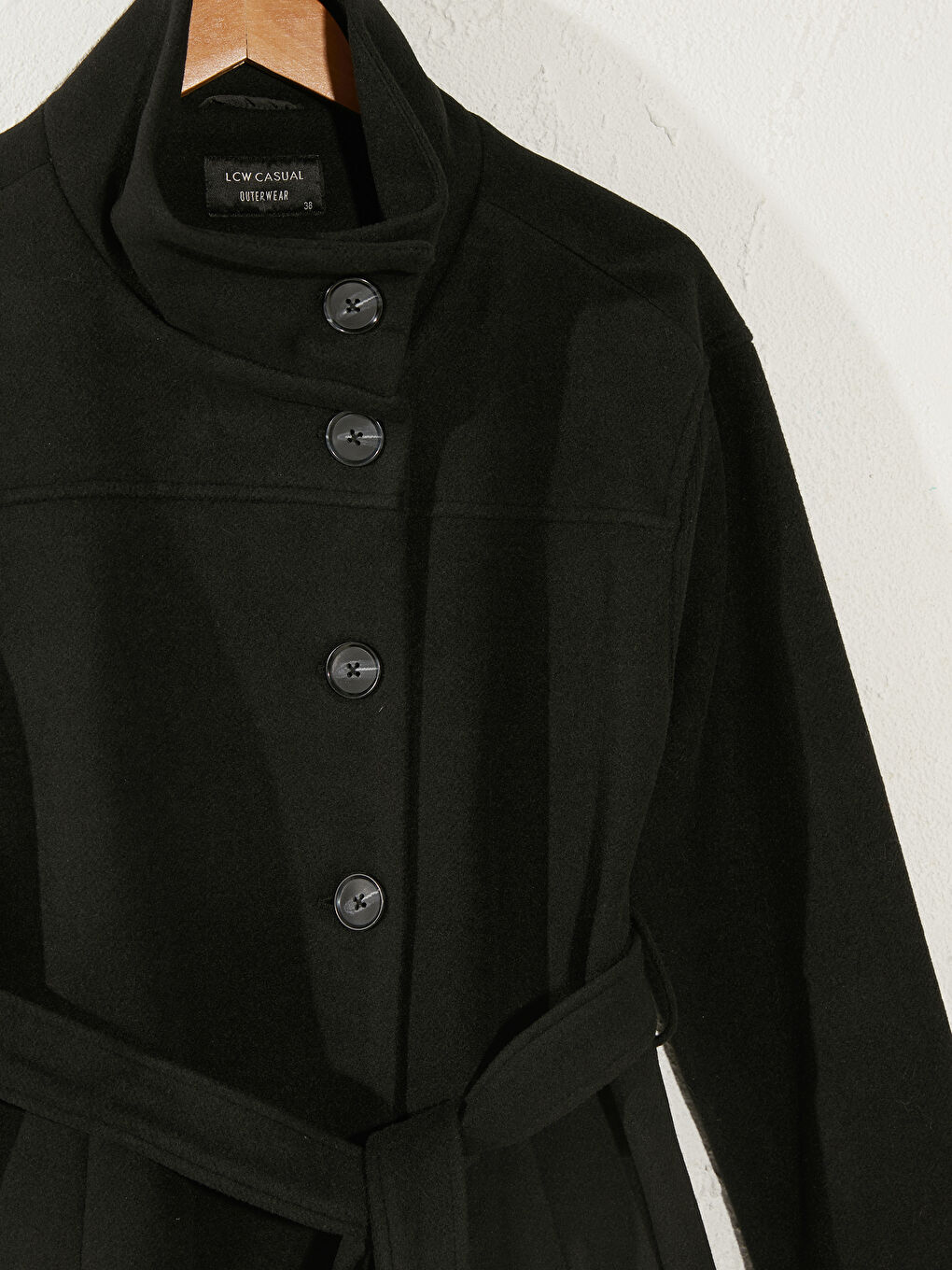 High Collar Long Sleeve Women's Cachet Coat-2