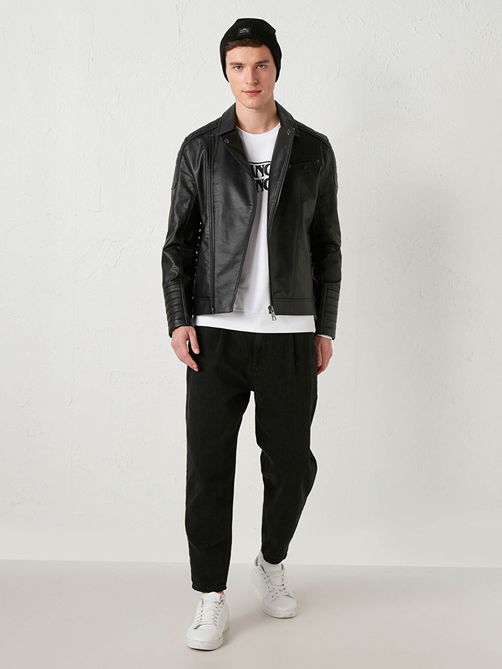 XSIDE Lederlook-Mantel für Herren -0W1340Z8-J0F
