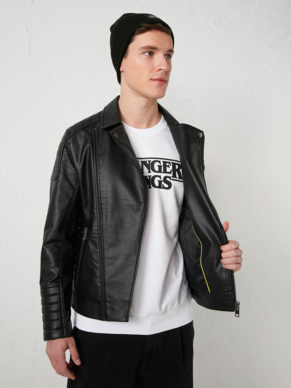 XSIDE Lederlook-Mantel für Herren -0W1340Z8-J0F