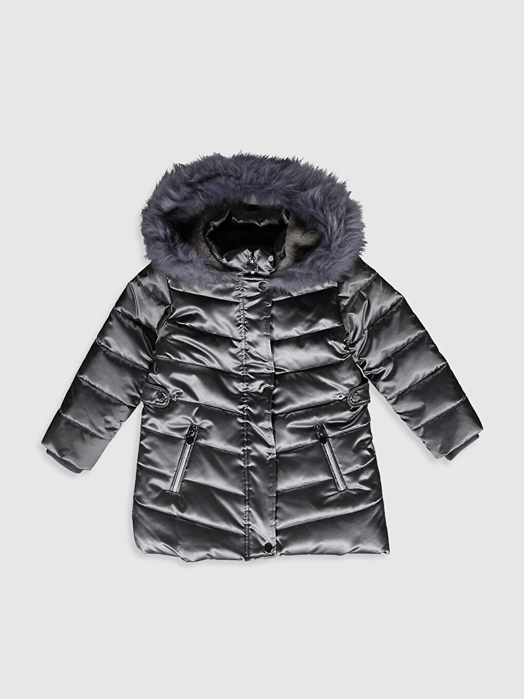 Қыздарға арналған капюшонды пальто