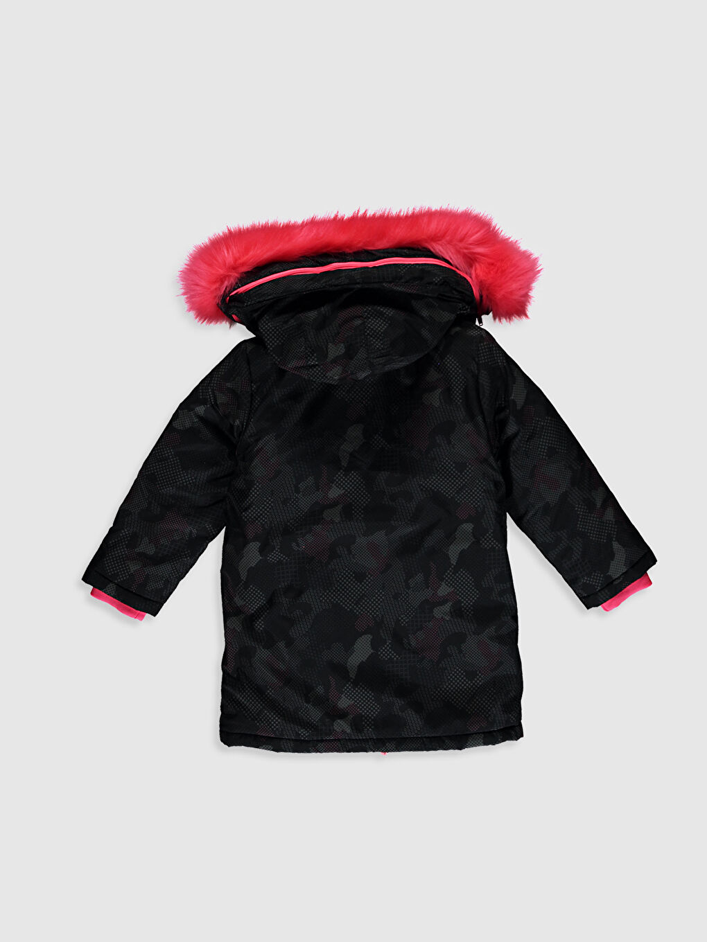 Girl Feather Hooded Coat-2