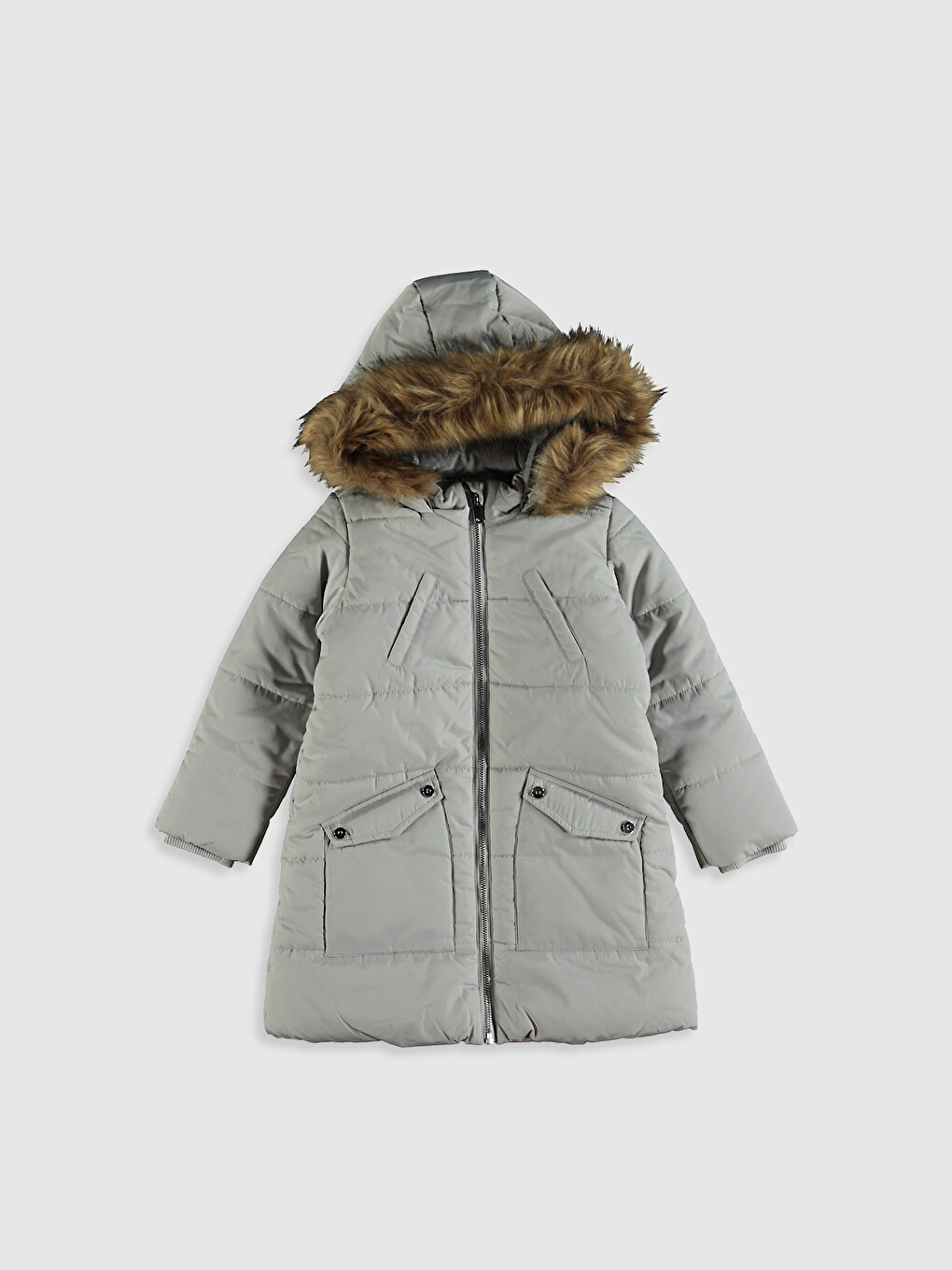 Girl's Coat With Hood