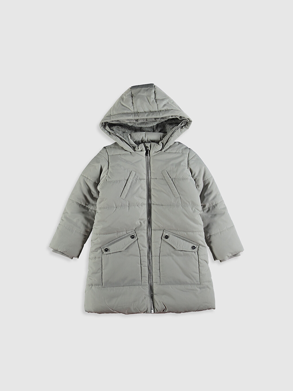 Girl's Coat With Hood-1