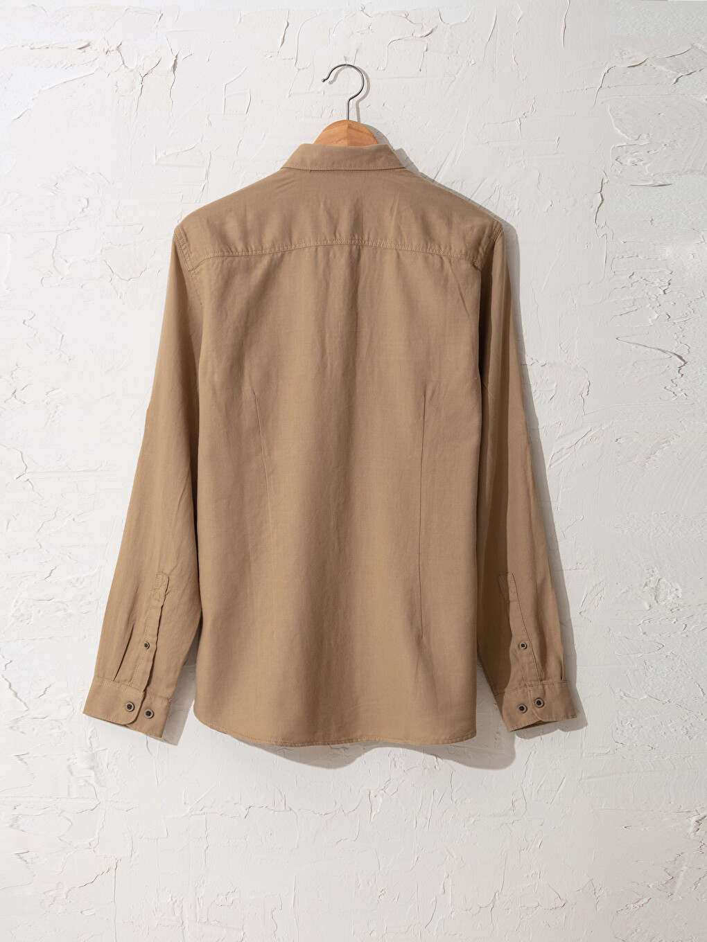 Extra Slim Fit Long Sleeve Gabardine Shirt-1