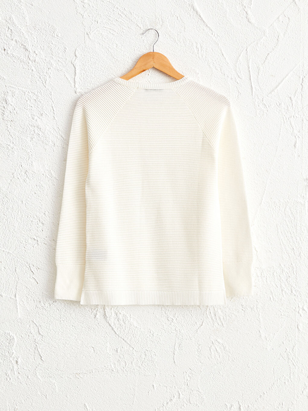 Свитер Женский Трикотажный Приталенный С Длинным Рукавом И Круглым Вырезом-1