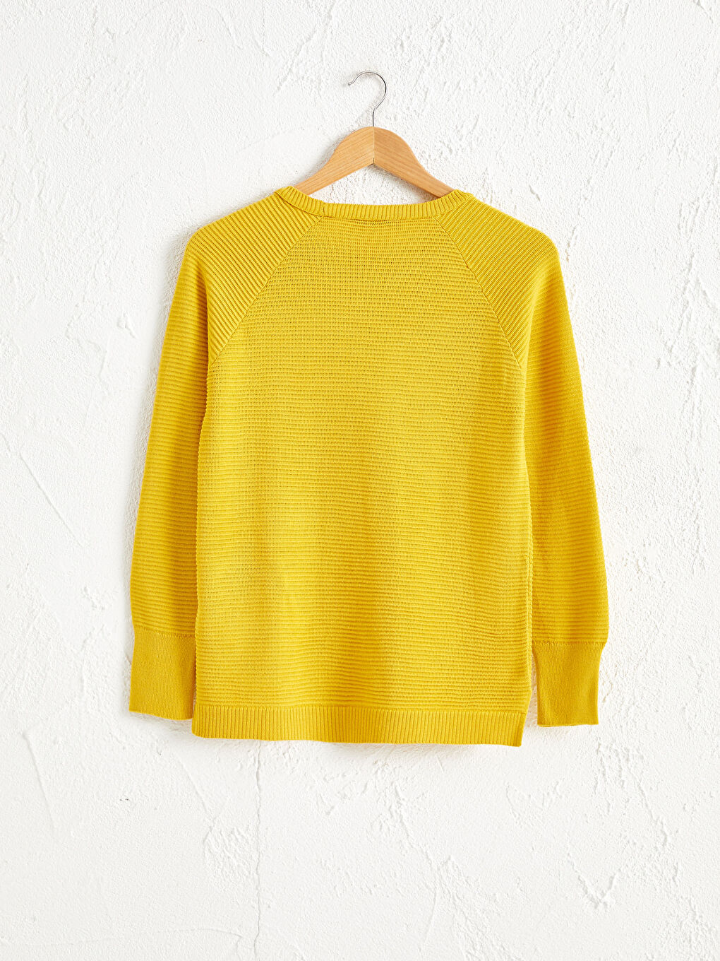 Свитер Женский Трикотажный Приталенный С Длинным Рукавом И Круглым Вырезом-2