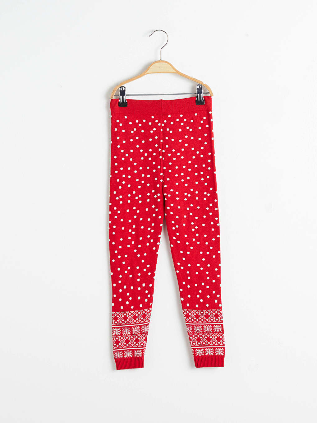 Girl's Figured Tricot Leggings-1