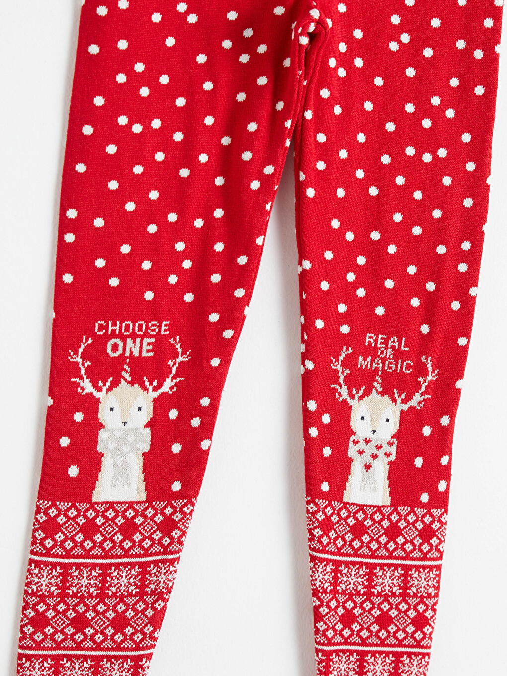 Girl's Figured Tricot Leggings-3