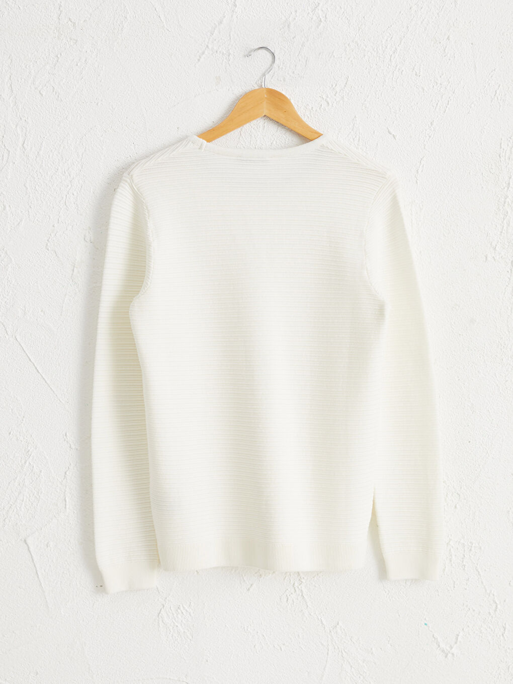 Crew Neck Lightweight Tricot Jumper-1