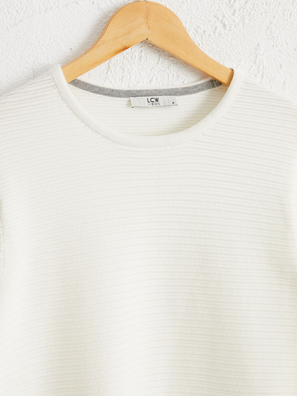 Crew Neck Lightweight Tricot Jumper-2