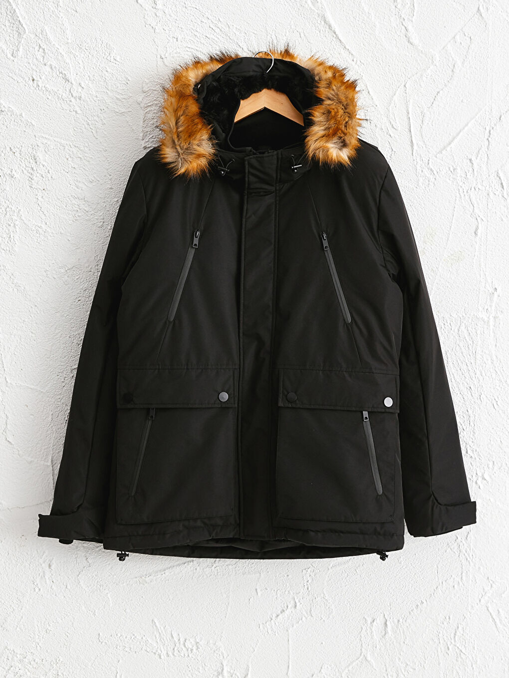 Standard Fit Heavy Coat with Hood