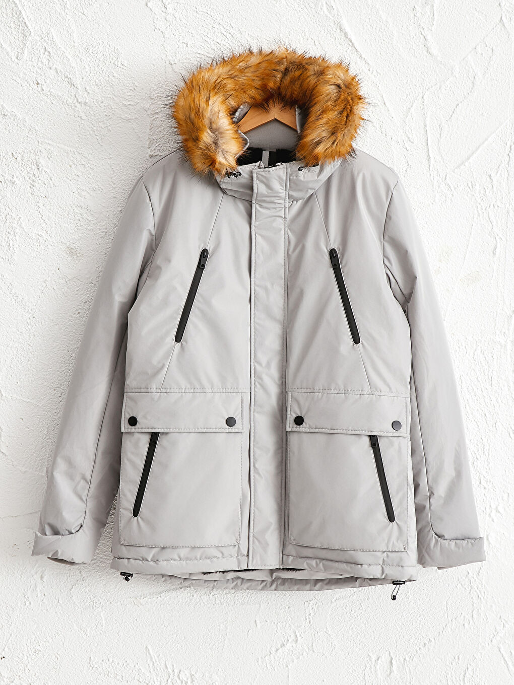 Standard Fit Heavy Coat with Hood