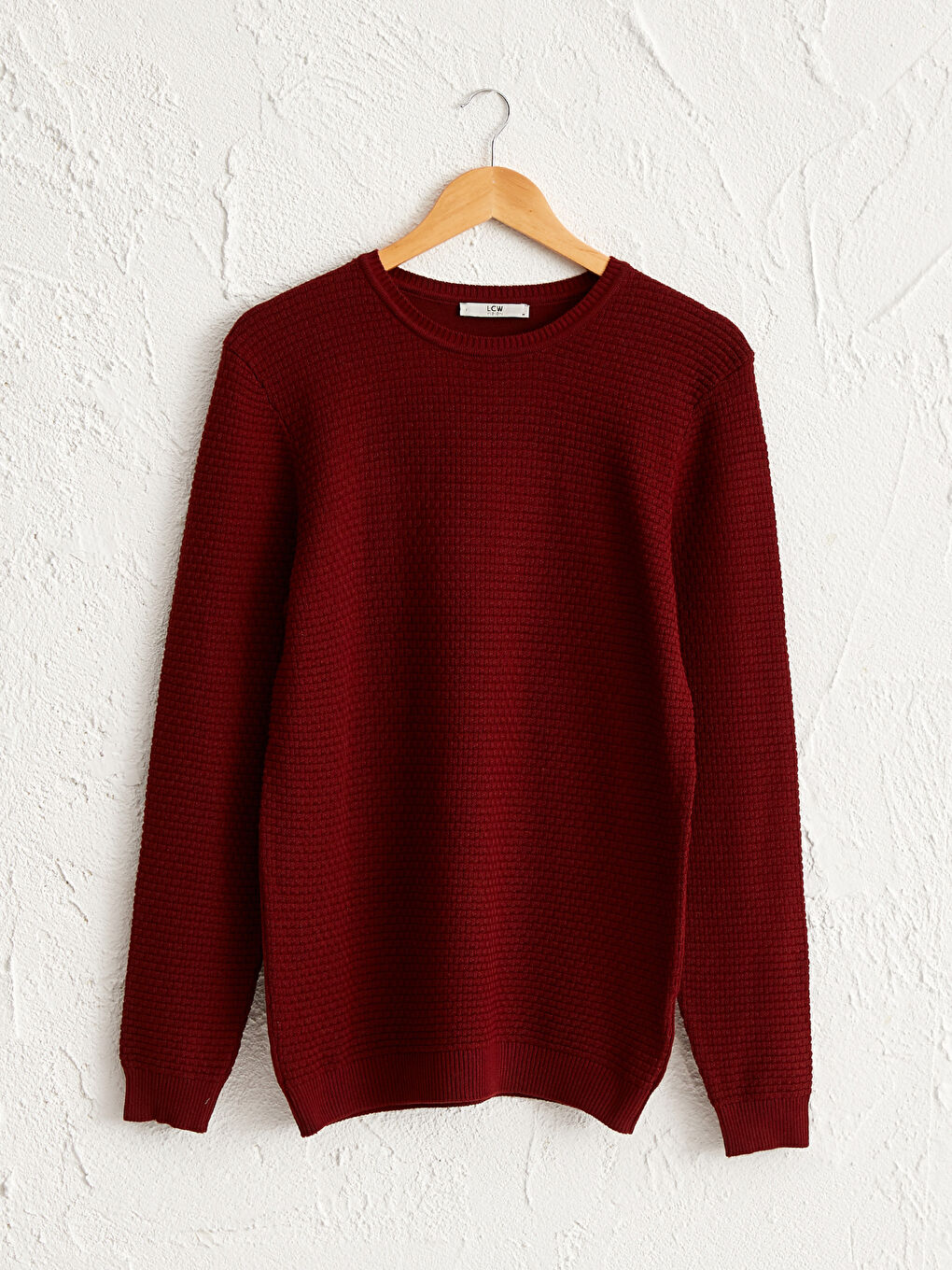 Kahverengi Bisiklet Yaka İnce Triko Kazak