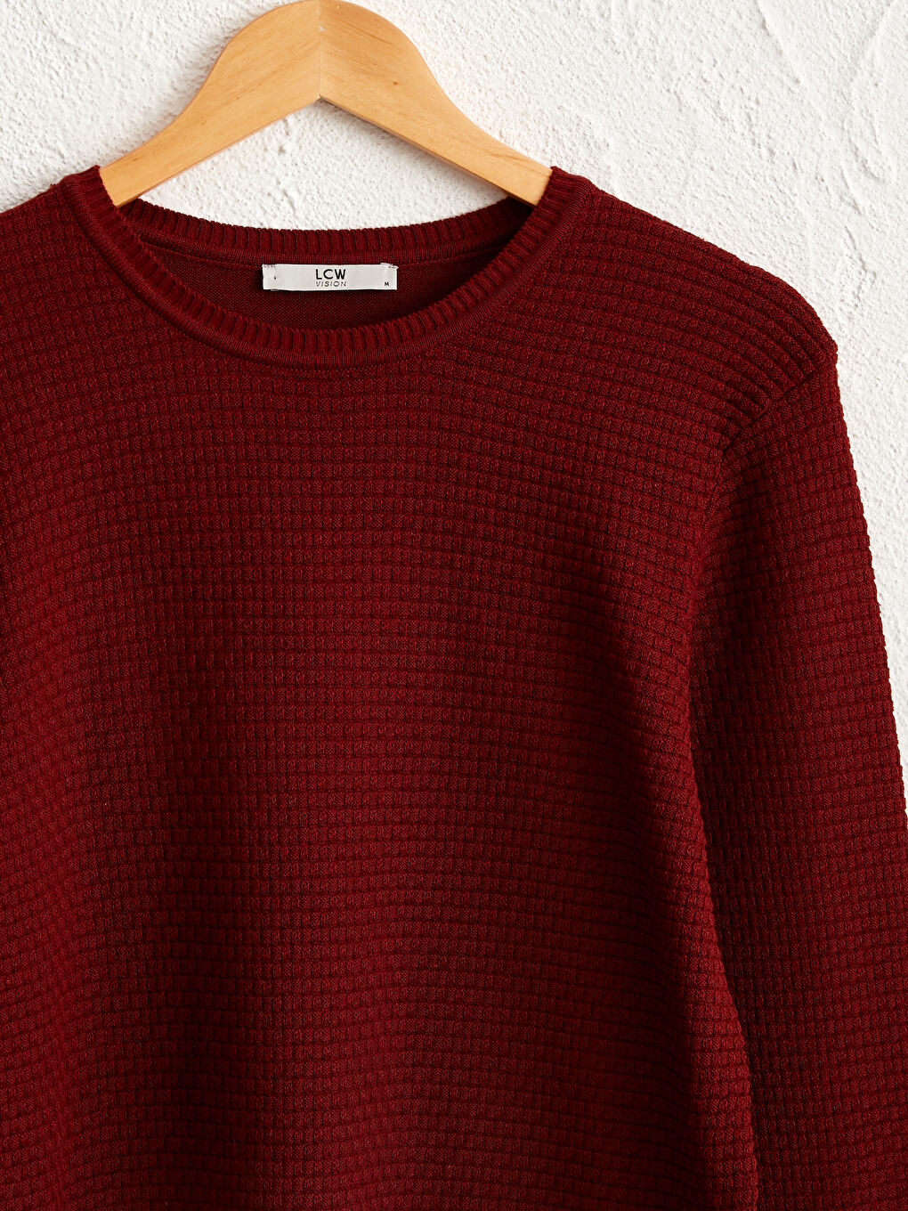 Kahverengi Bisiklet Yaka İnce Triko Kazak-2