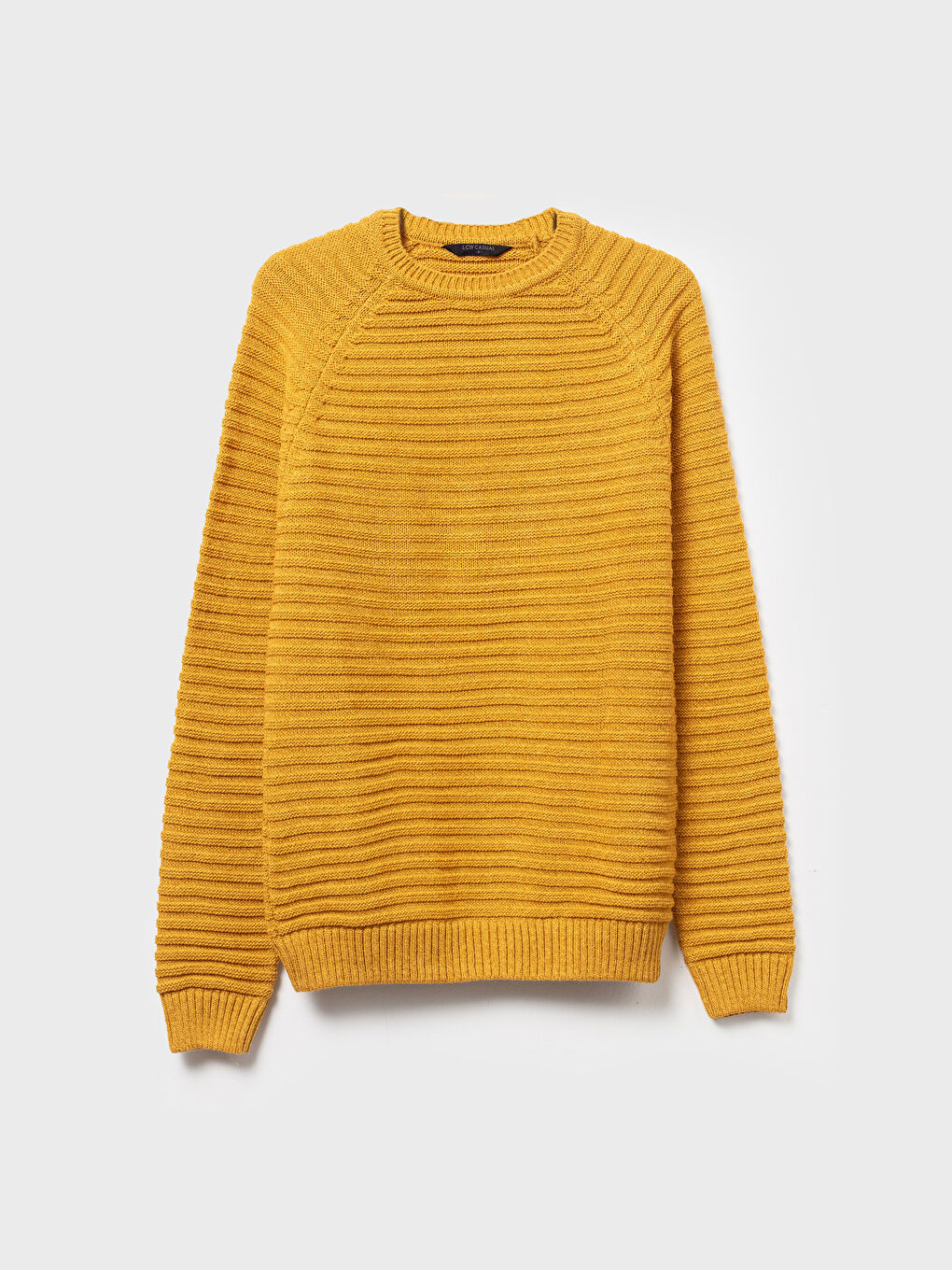 Crew Neck Acrylic Tricot Jumper