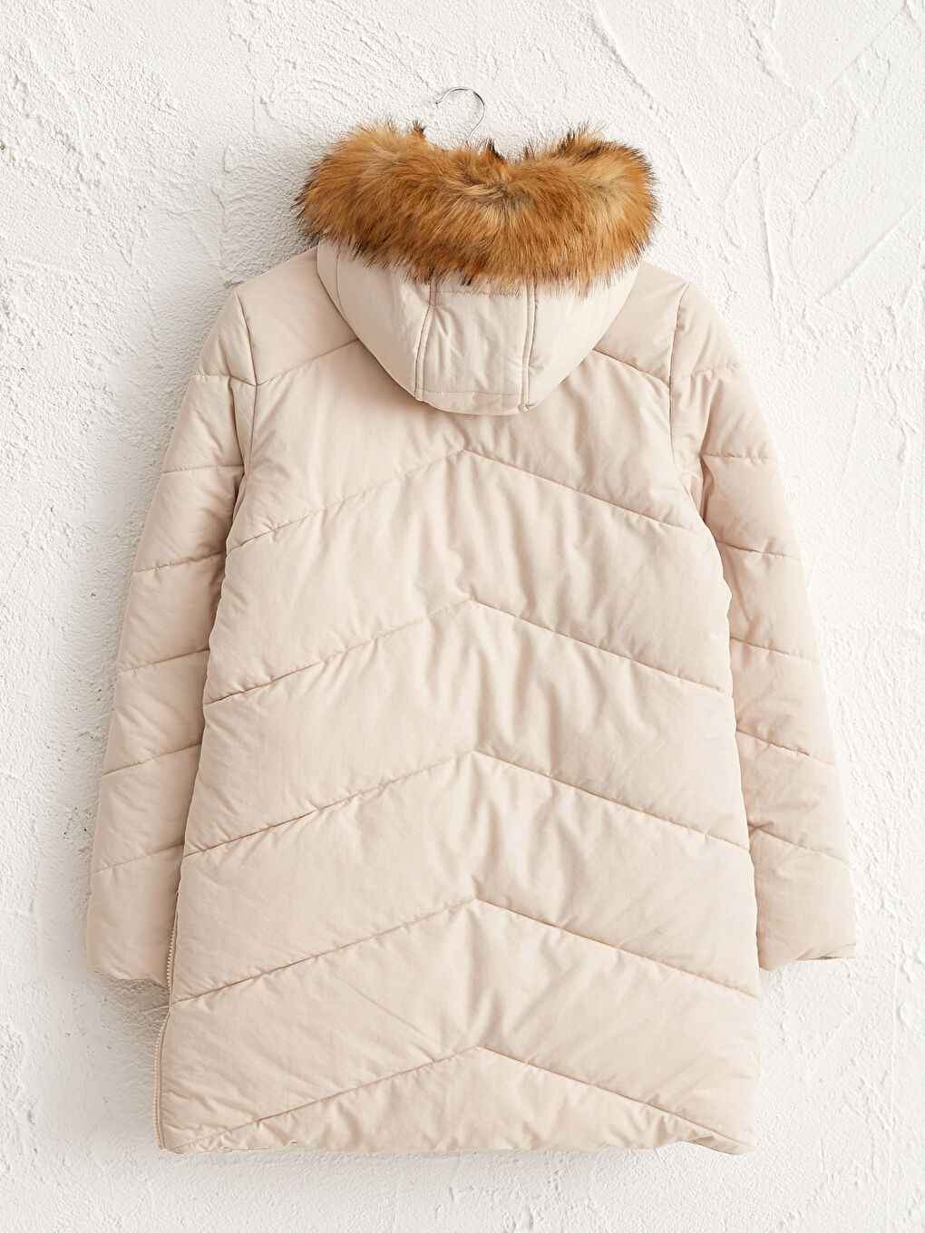 Χοντρό Φουσκωτό Μπουφάν Με Κουκούλα-2