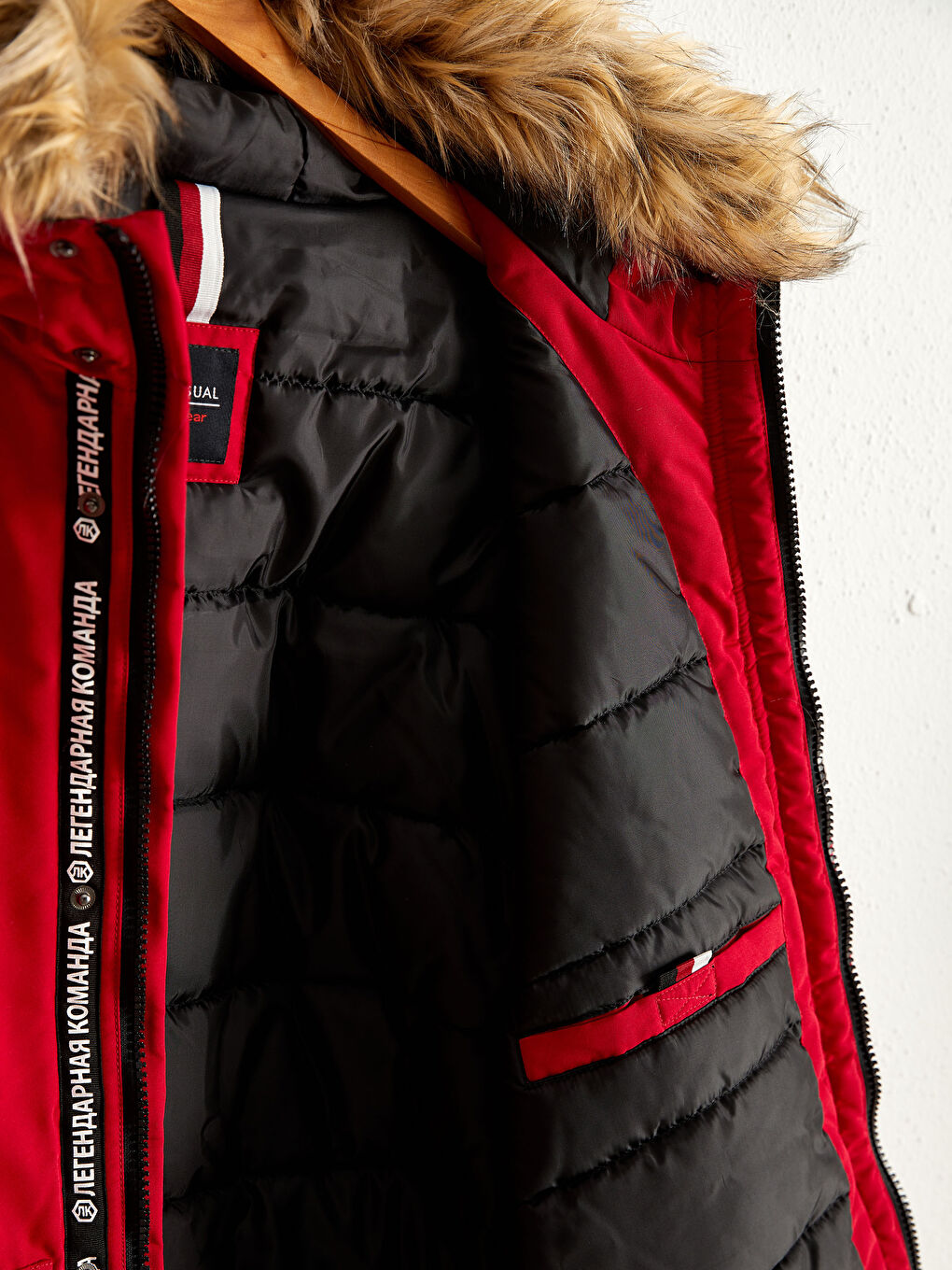 Standard Fit Heavy Coat with Hood-1