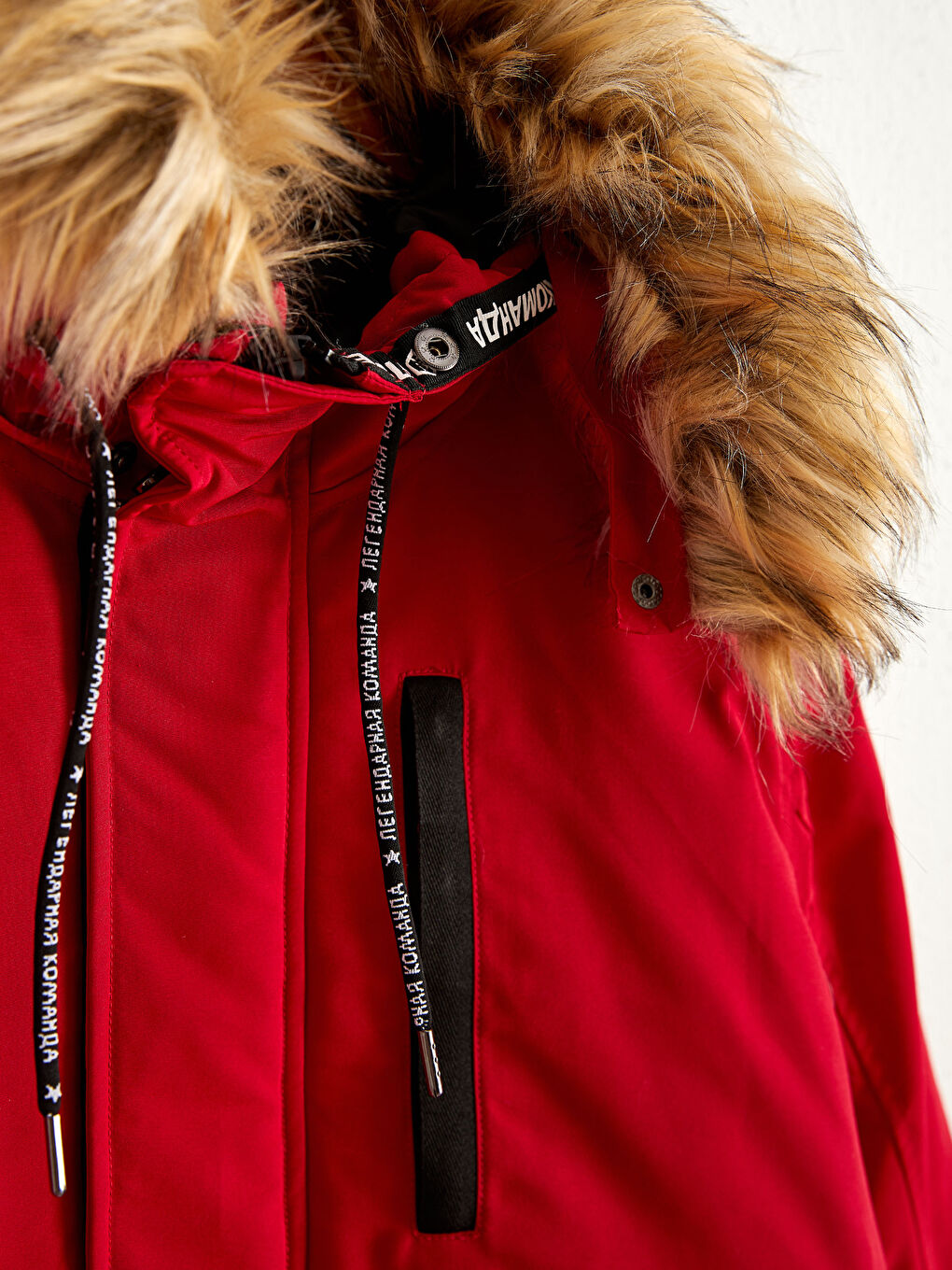 Standard Fit Heavy Coat with Hood-2