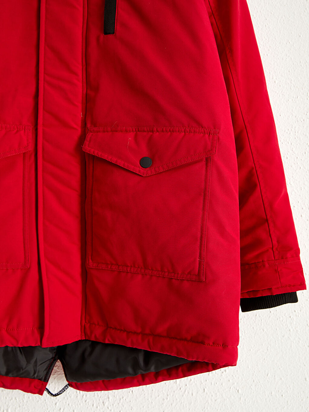 Standard Fit Heavy Coat with Hood-3