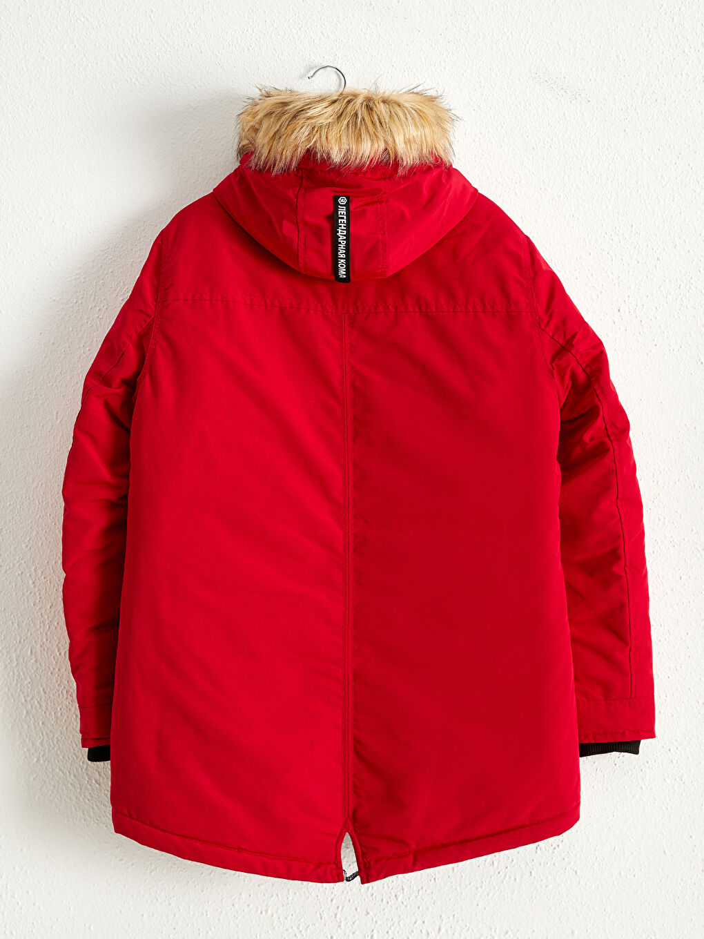 Standard Fit Heavy Coat with Hood-4