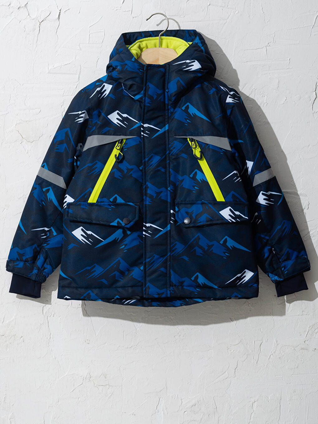 Lacivert Erkek Çocuk Kayak Montu