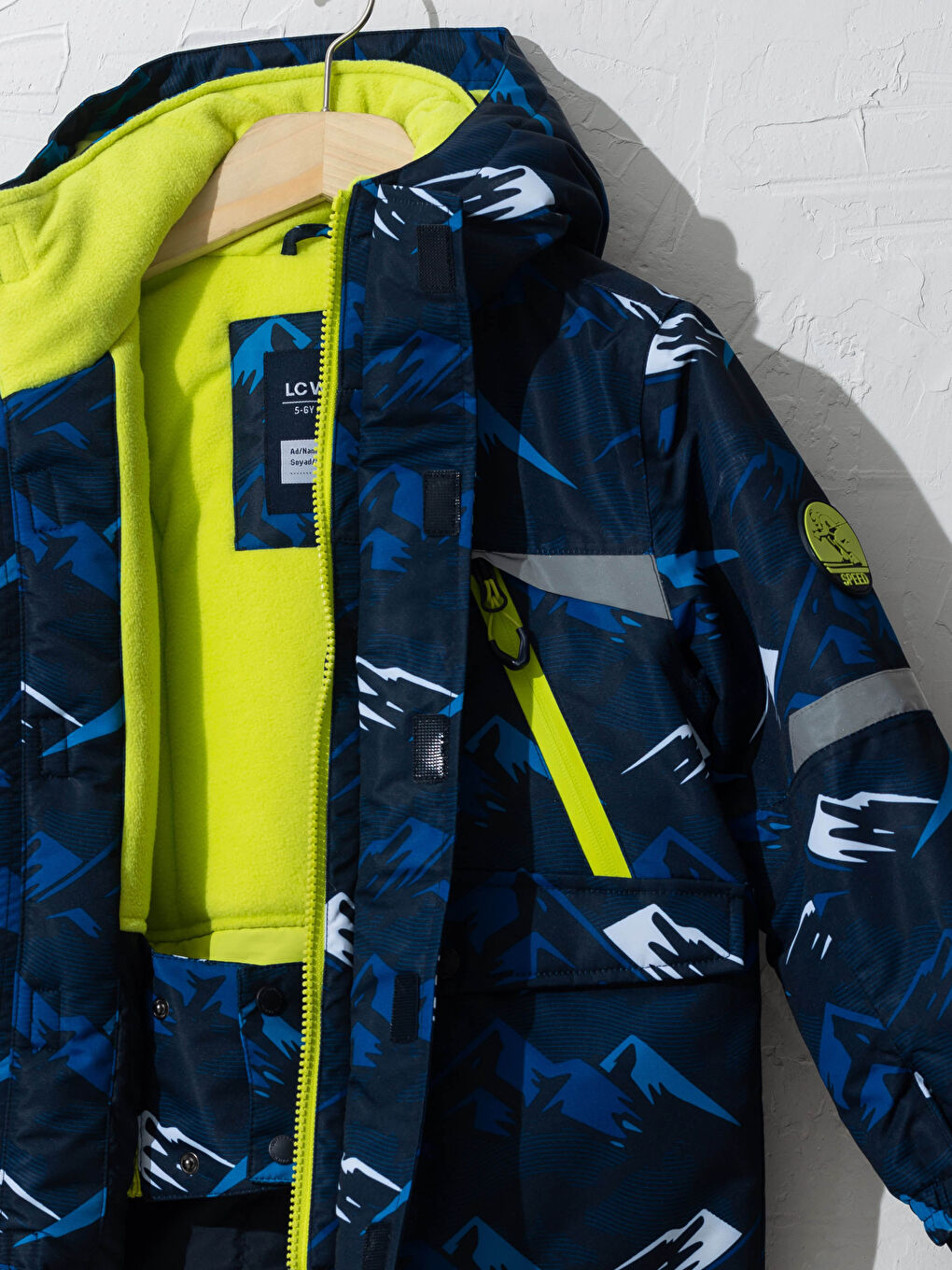 Lacivert Erkek Çocuk Kayak Montu-2