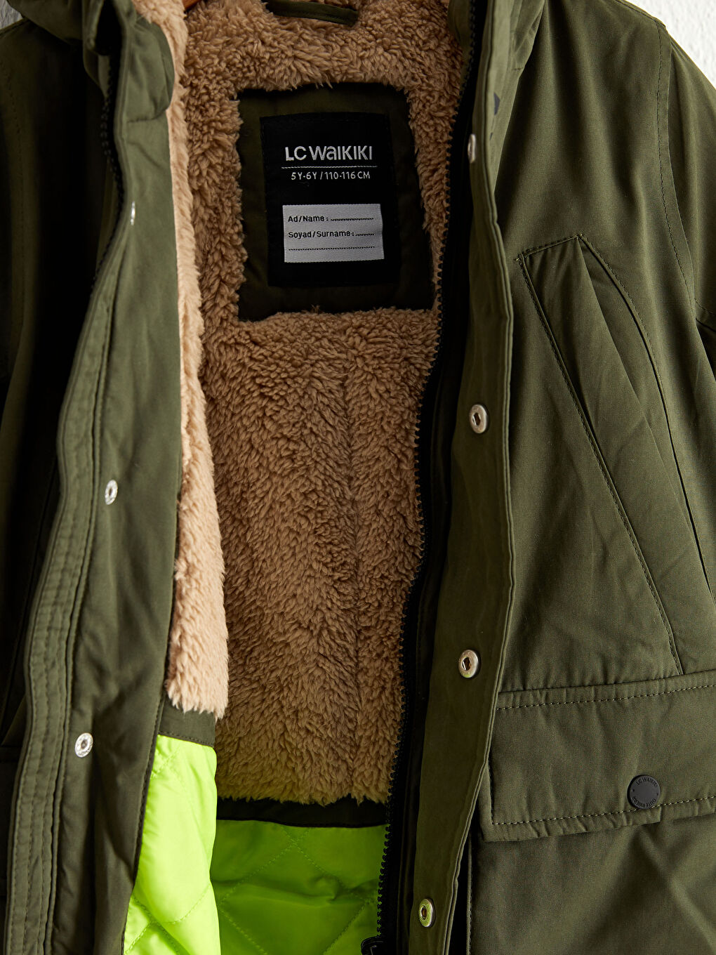 LCW Kids Boy's Heavy Coat with Hood -0W1659Z4-KDX