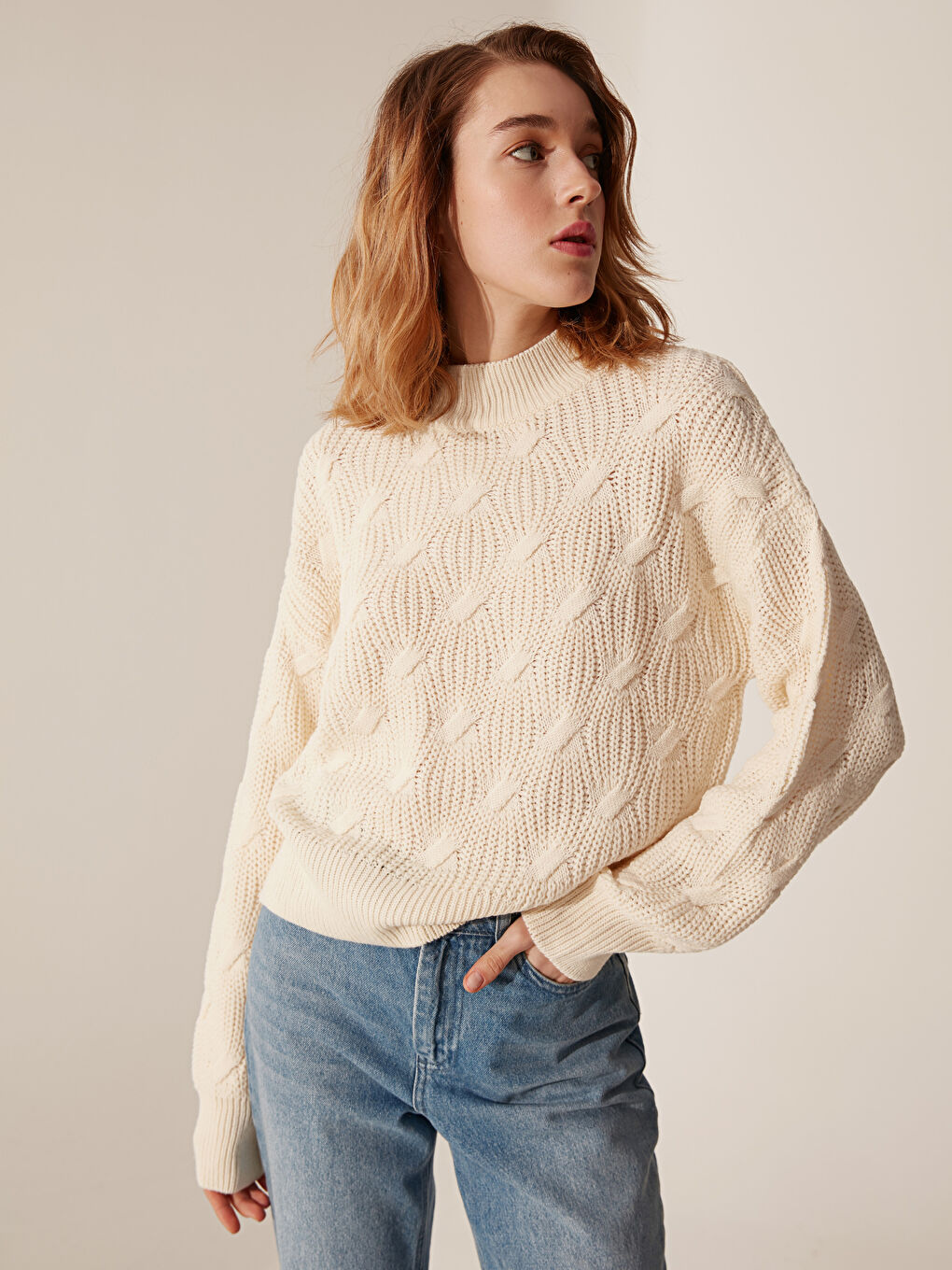 Selbstgemusterter Strickpullover-1