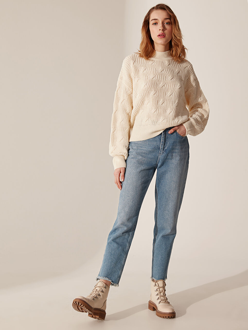 Selbstgemusterter Strickpullover-2