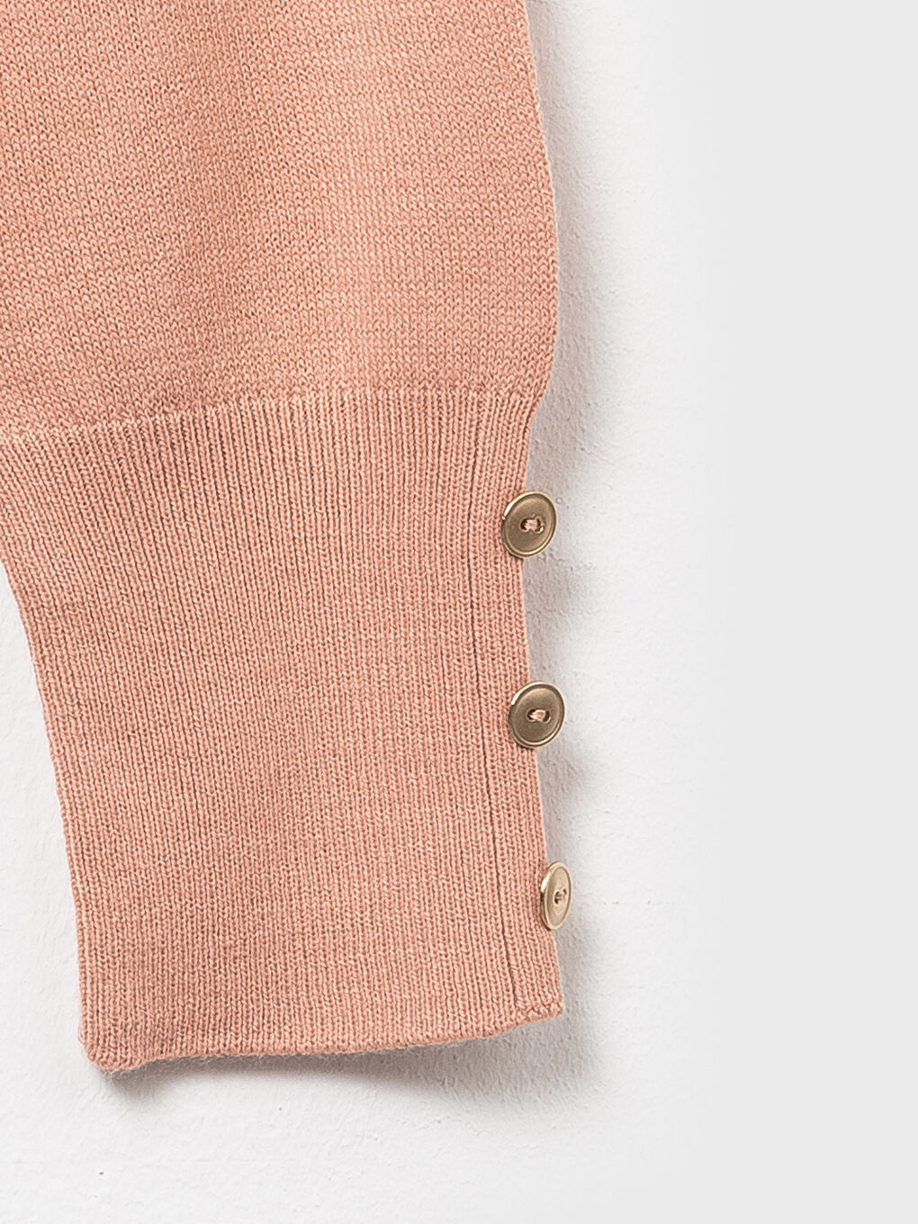 كارديجان تريكو بياقة على شكل حرف V وأكمام طويلة للسيدات-2