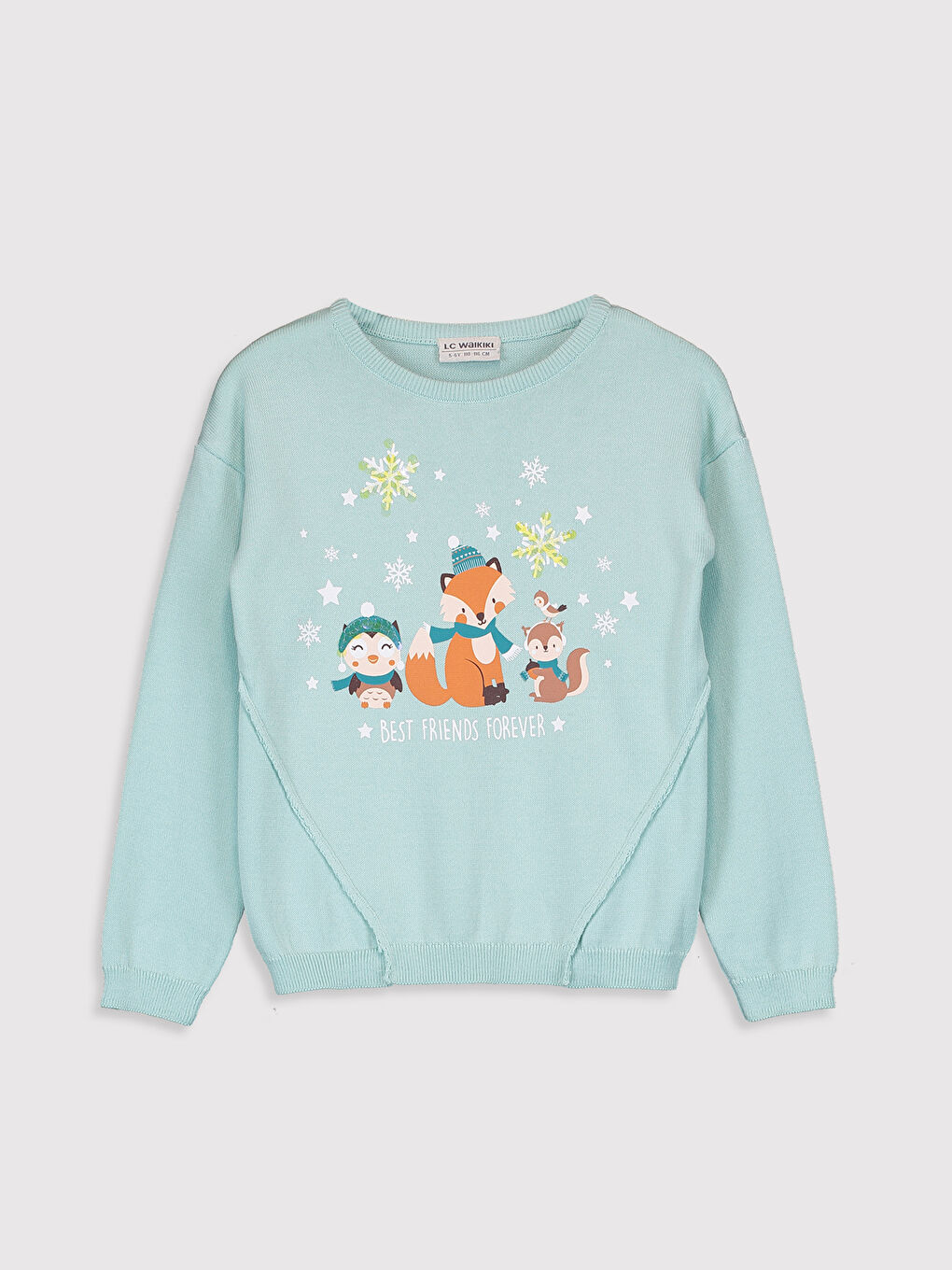 Girl's Figured Lightweight Tricot Jumper