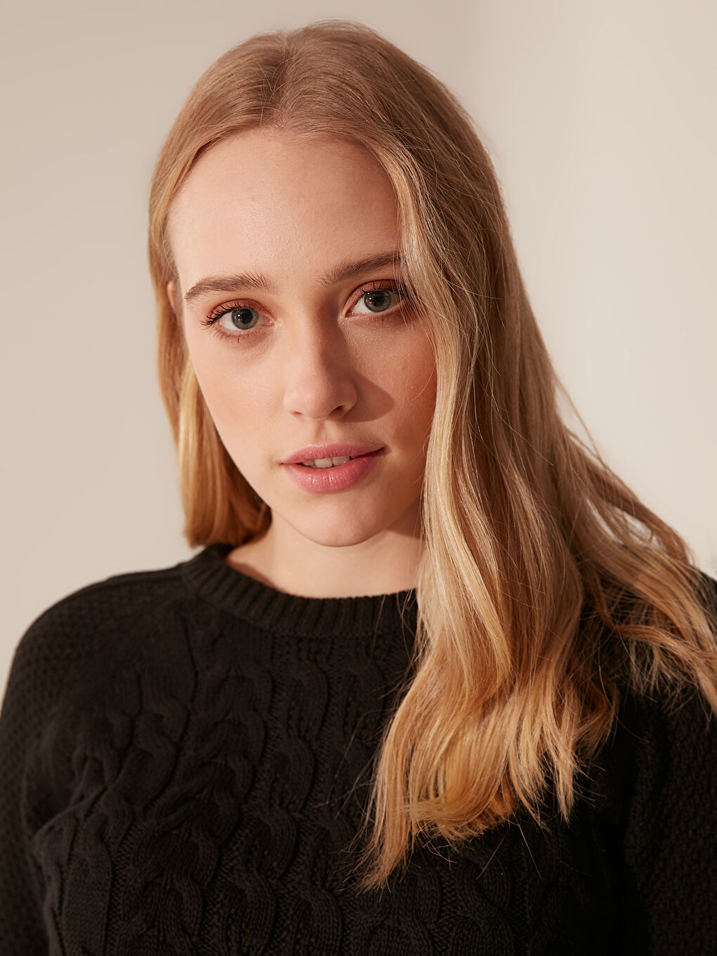 Свитер с круглым вырезом и длинным рукавом для женщин-5