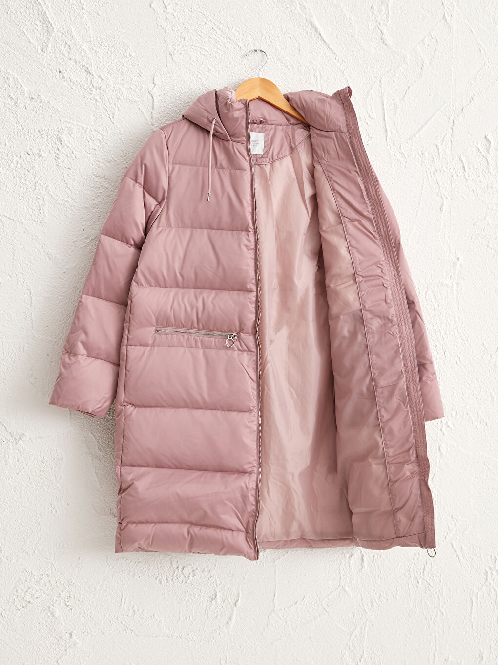 معطف منفوخ ثقيل بغطاء للرأس-1