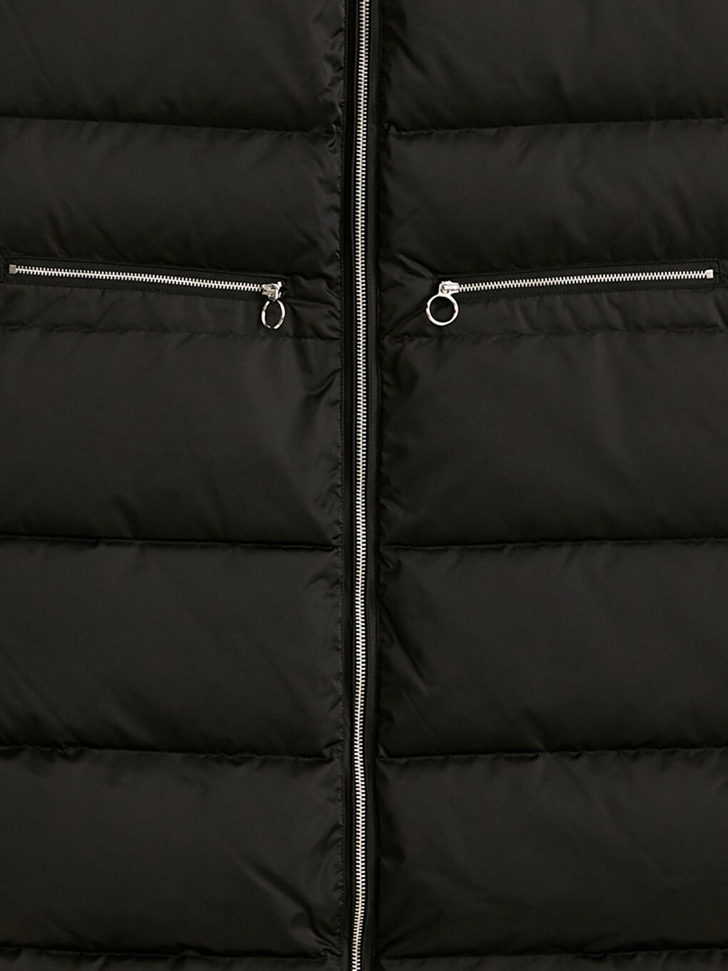 Schwerer Steppmantel mit Kapuze-3