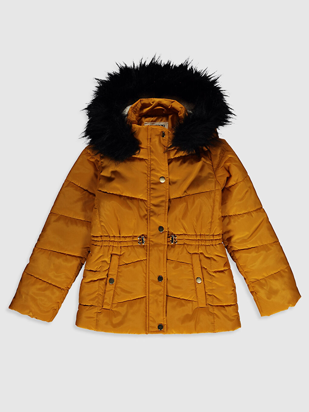 Girl Feather Hooded Coat