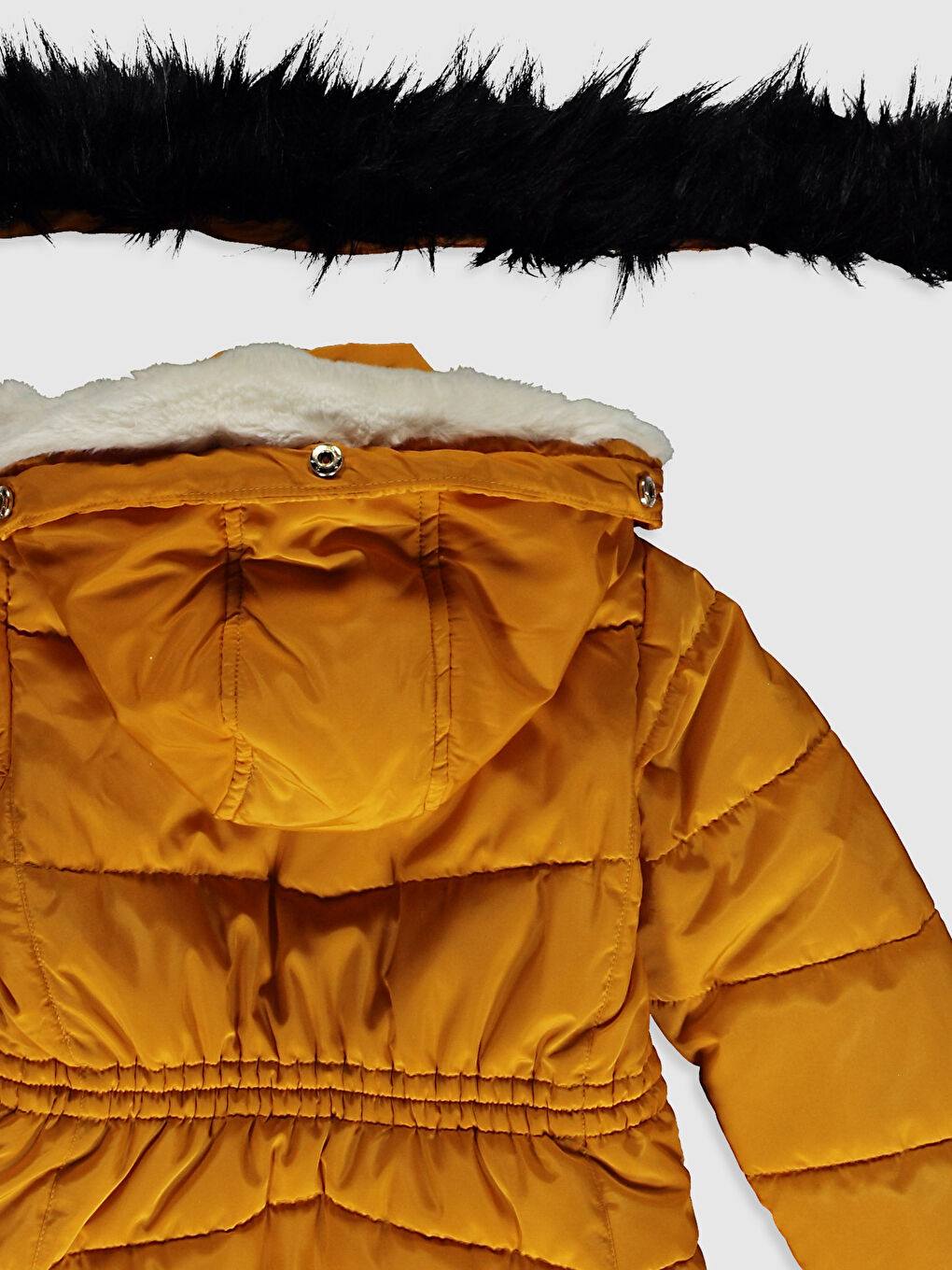 Girl Feather Hooded Coat-2