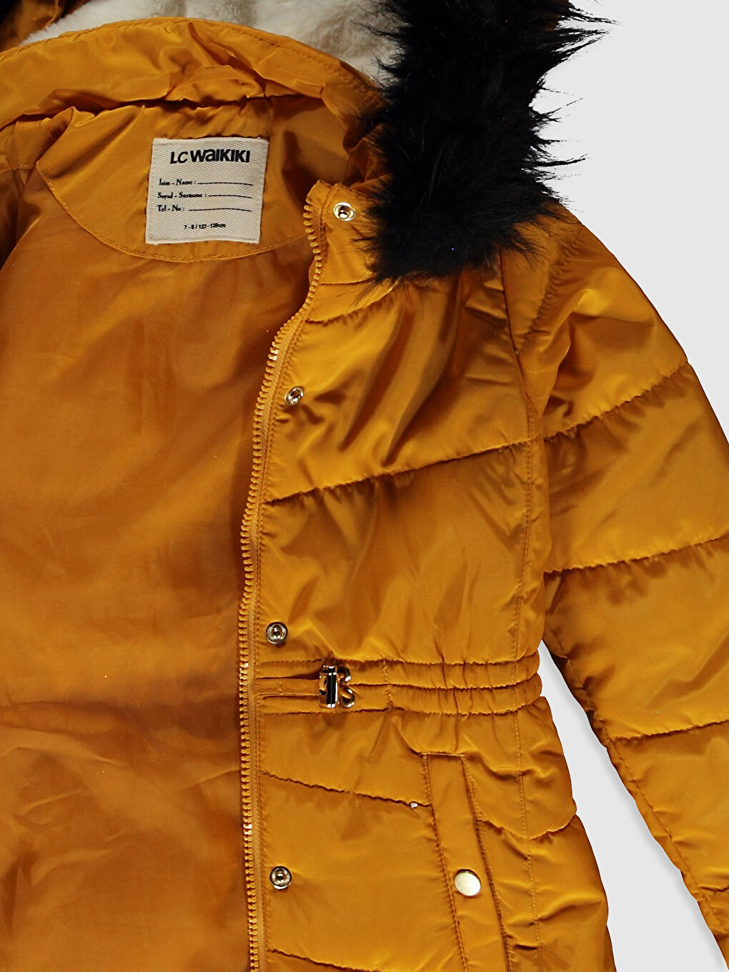 Girl Feather Hooded Coat-3