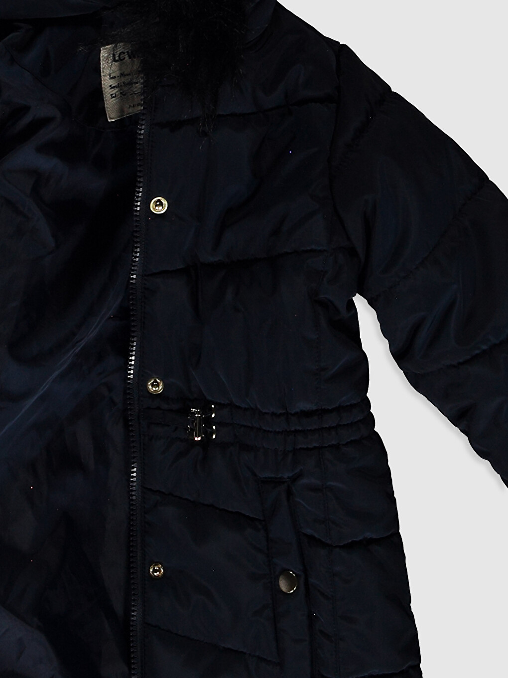 Girl Feather Hooded Coat-3