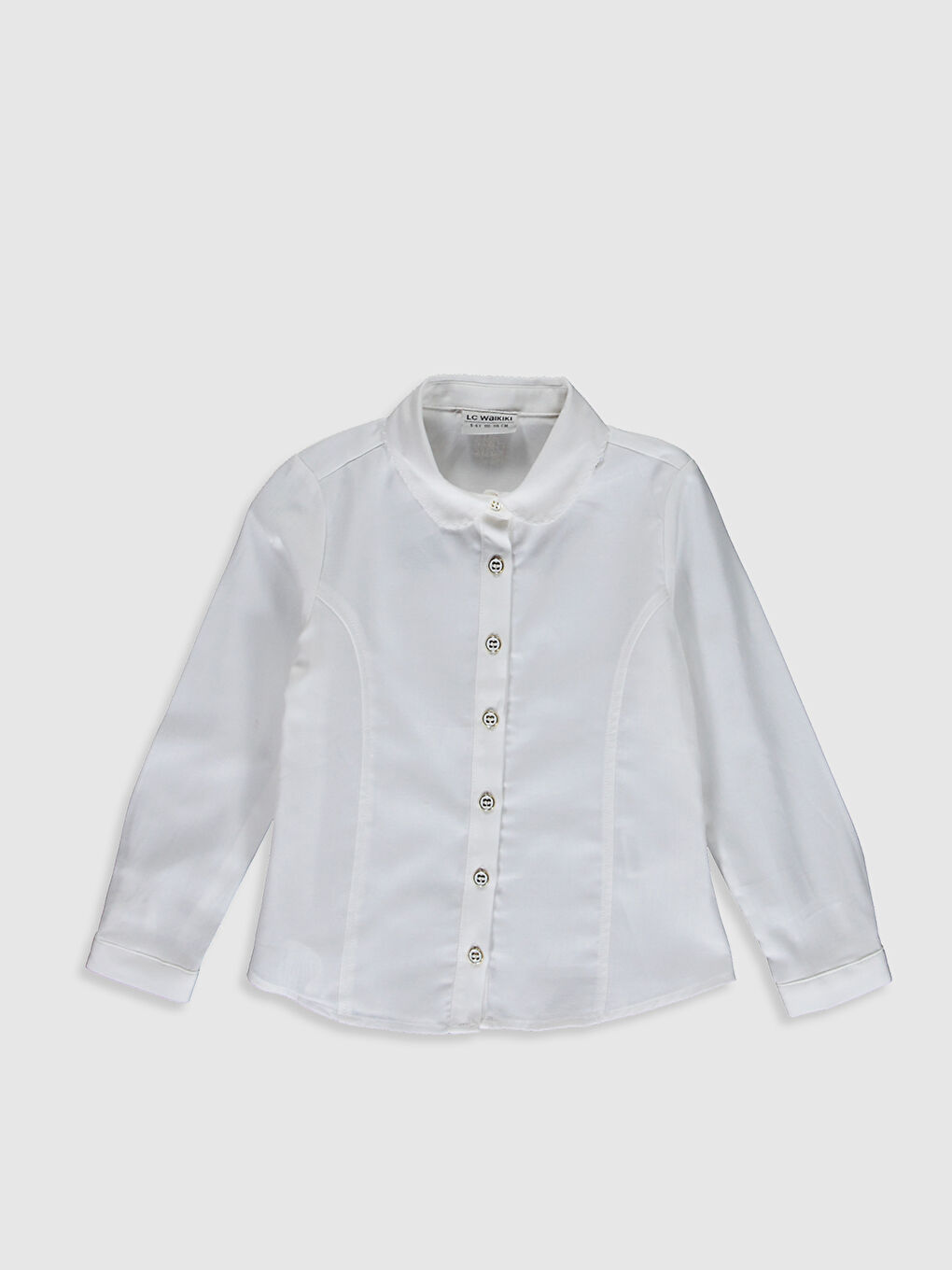 LCW Kids Girl's Cotton Shirt -0W1854Z4-FDU
