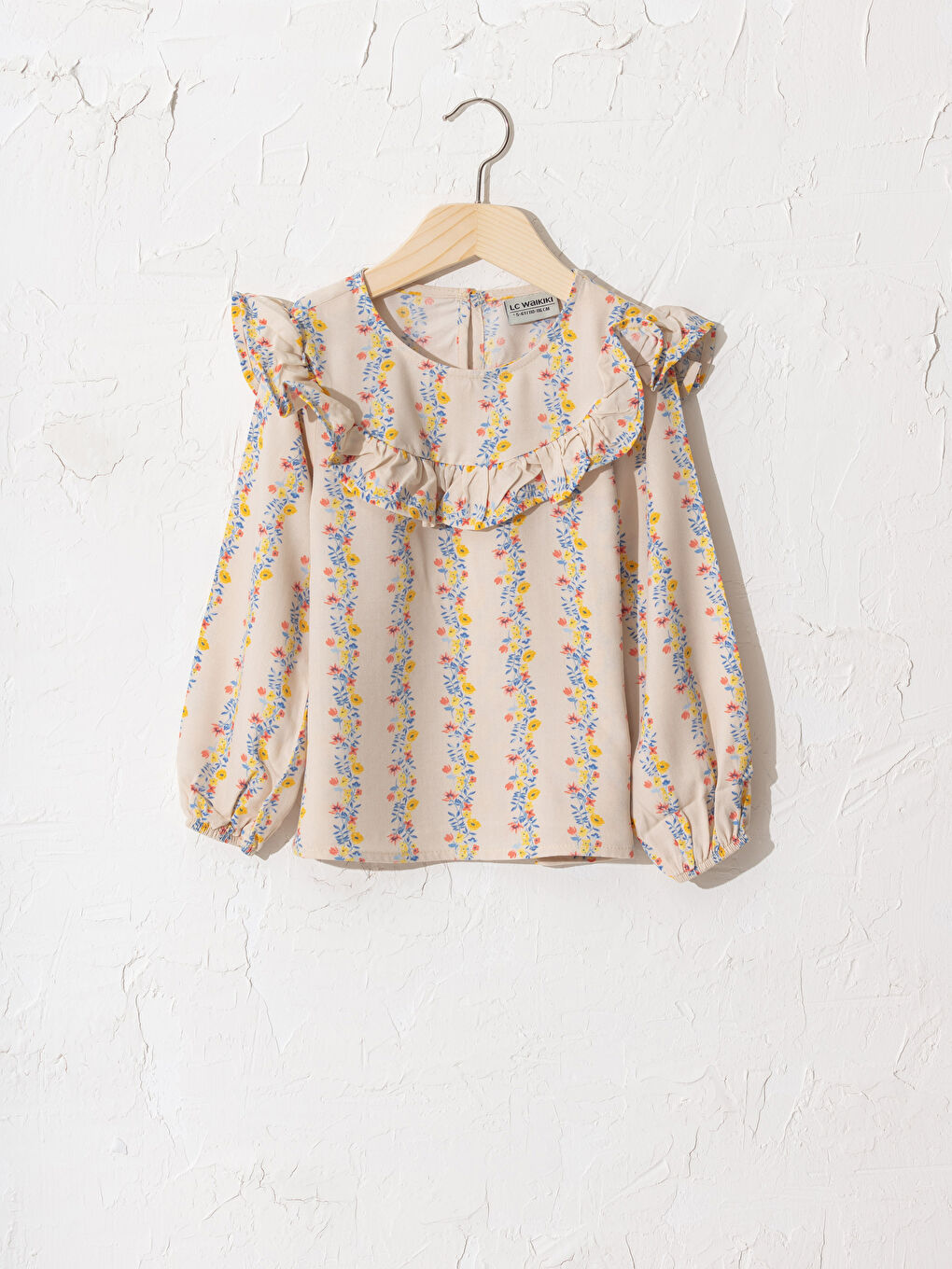 Girl's Floral Viscose Blouse