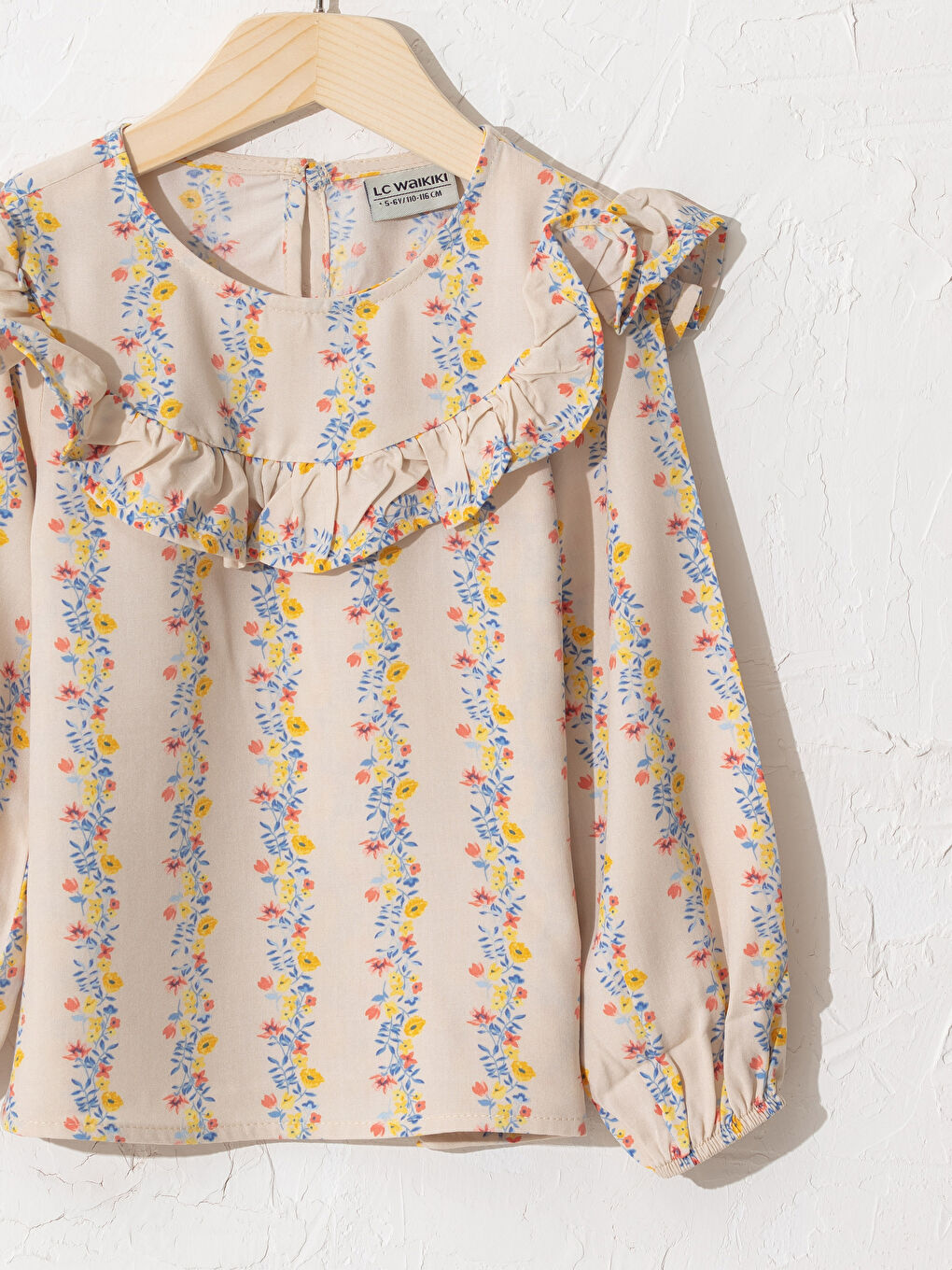 Girl's Floral Viscose Blouse-2