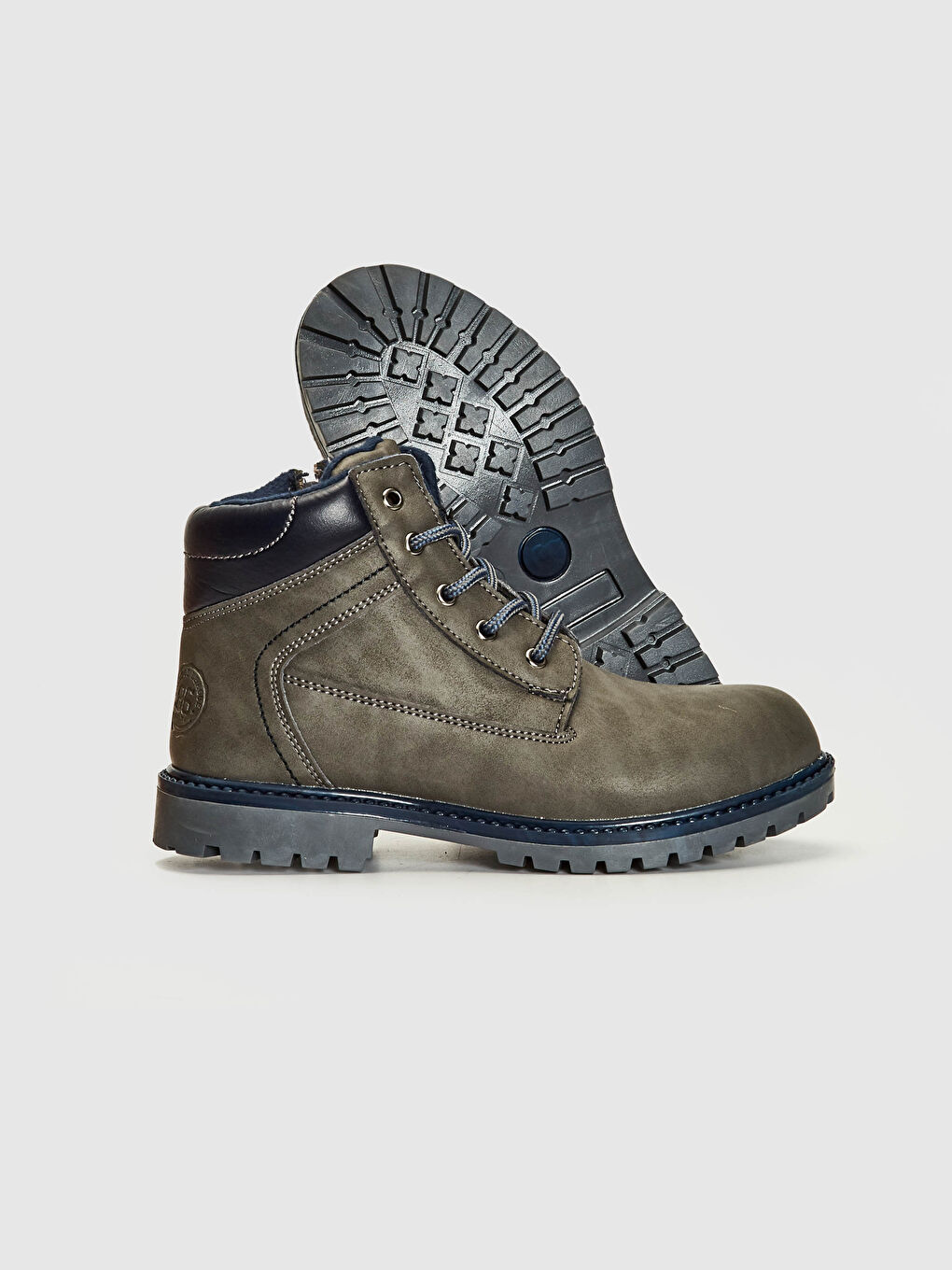 Antrasit Erkek Çocuk Bağcıklı Bot-3