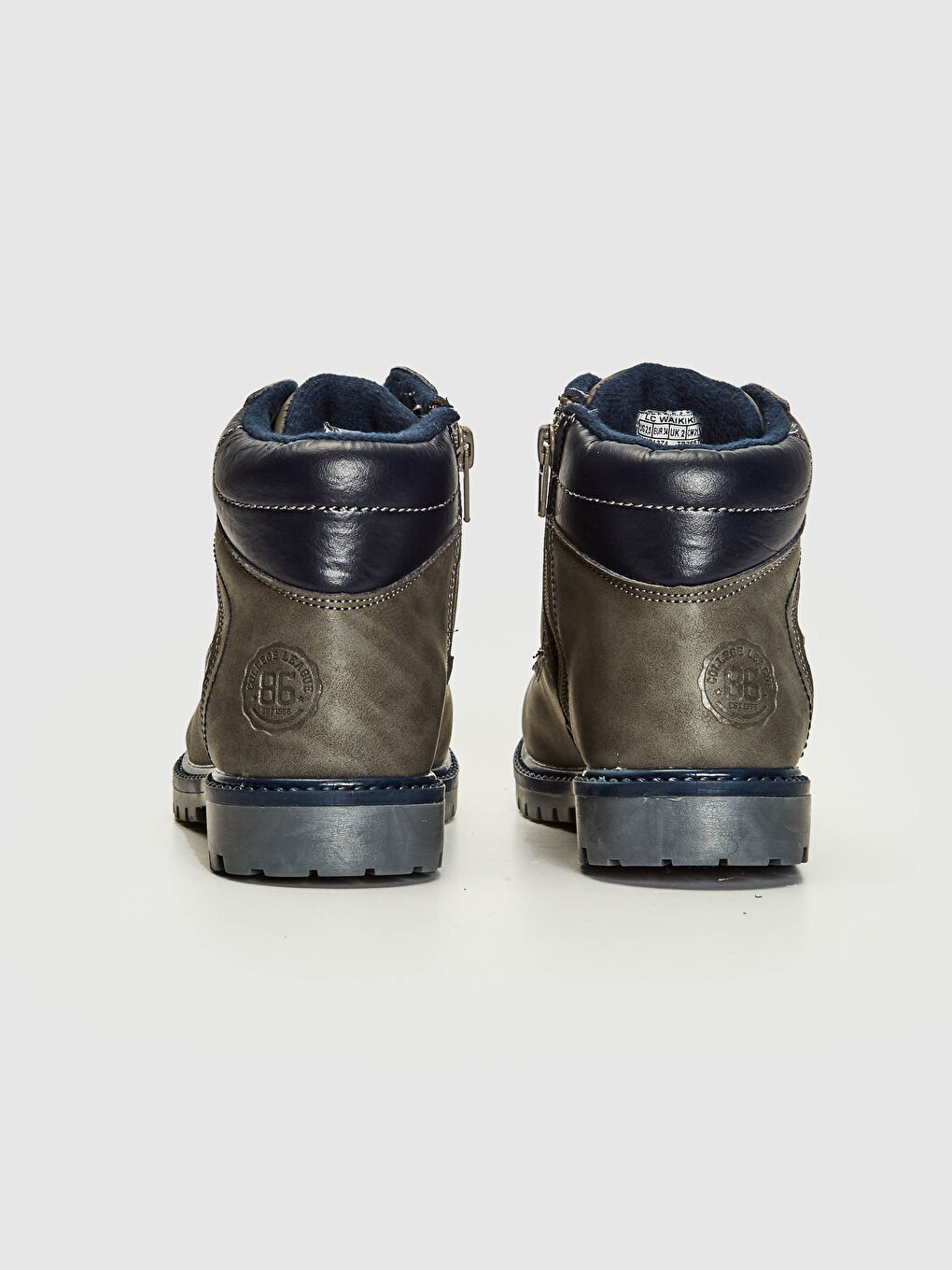 Antrasit Erkek Çocuk Bağcıklı Bot-4