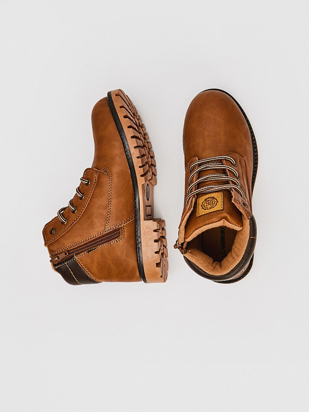 Kahverengi Erkek Çocuk Bağcıklı Bot-4